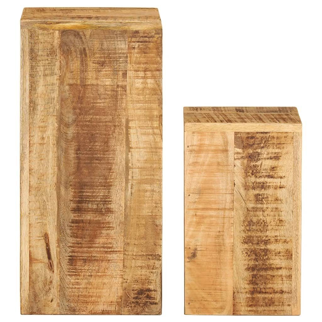 Massivholz furnicato Mango Beistelltisch Beistelltische Stk. (2-St) 2