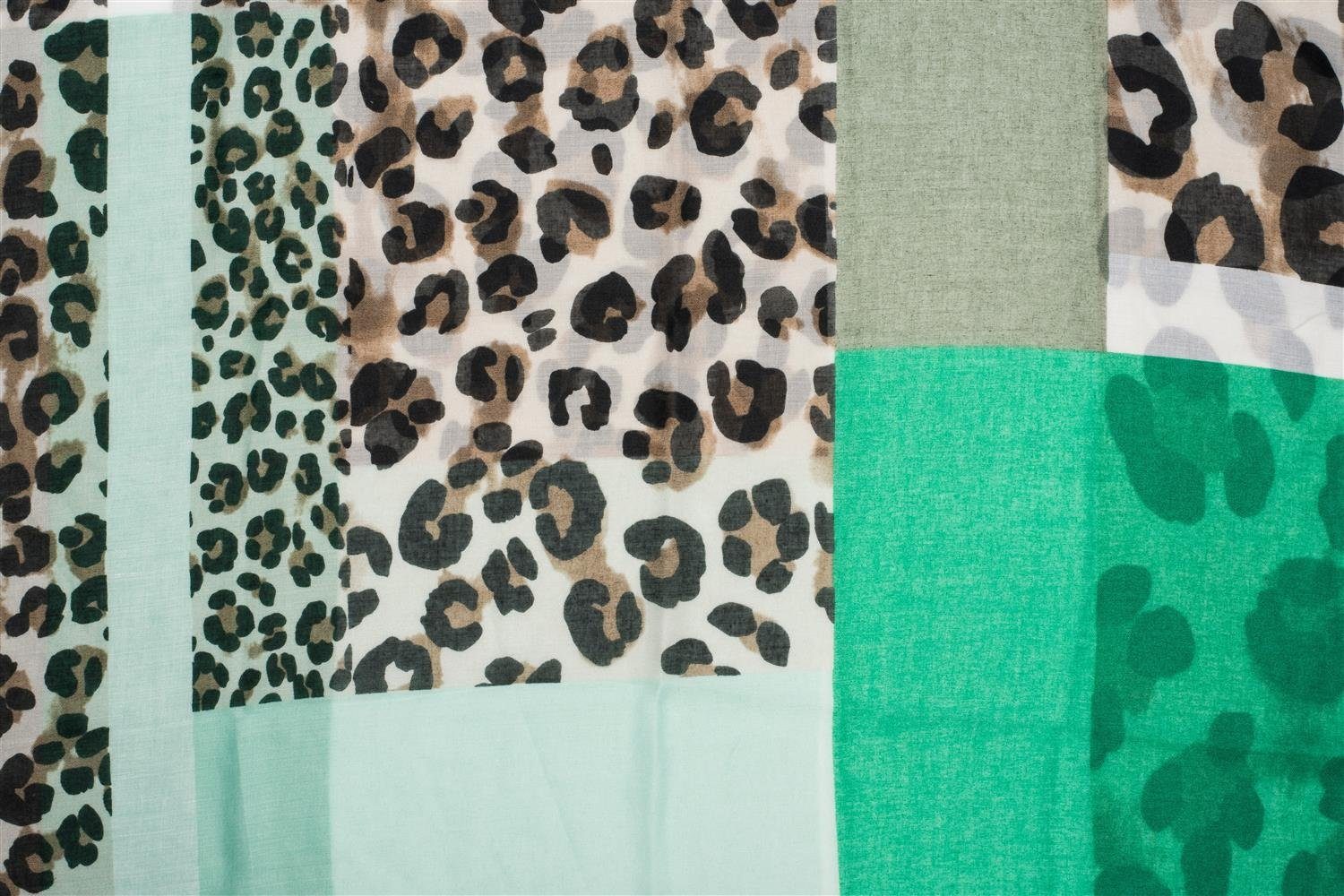 styleBREAKER Loop Colour Blocking Loop Schal mit Leoparden Muster, (1-St) günstig online kaufen