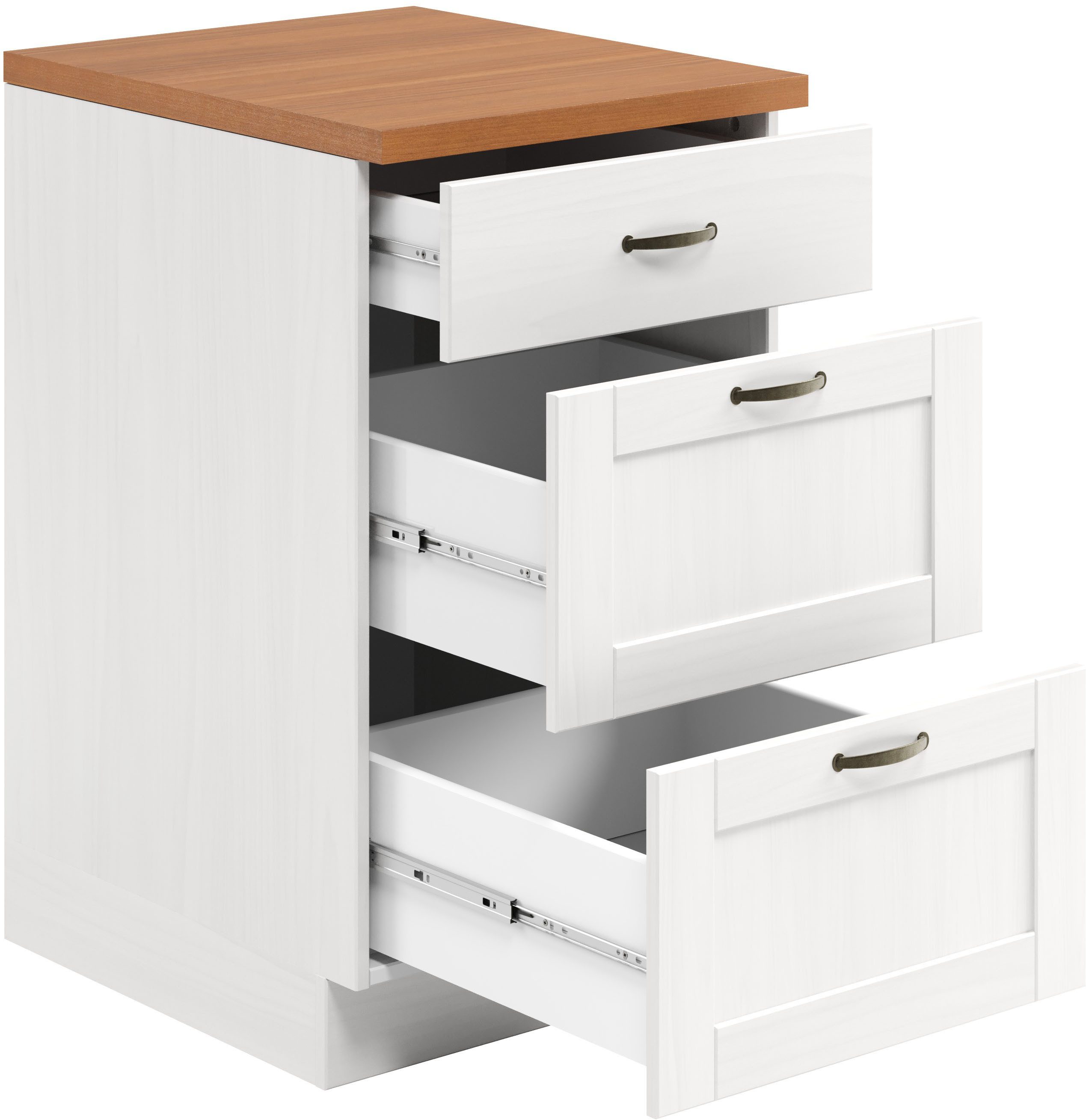 Home affaire Unterschrank Teramo Breite 50 cm, mit 3 Schubkästen – Bild 4 von 5