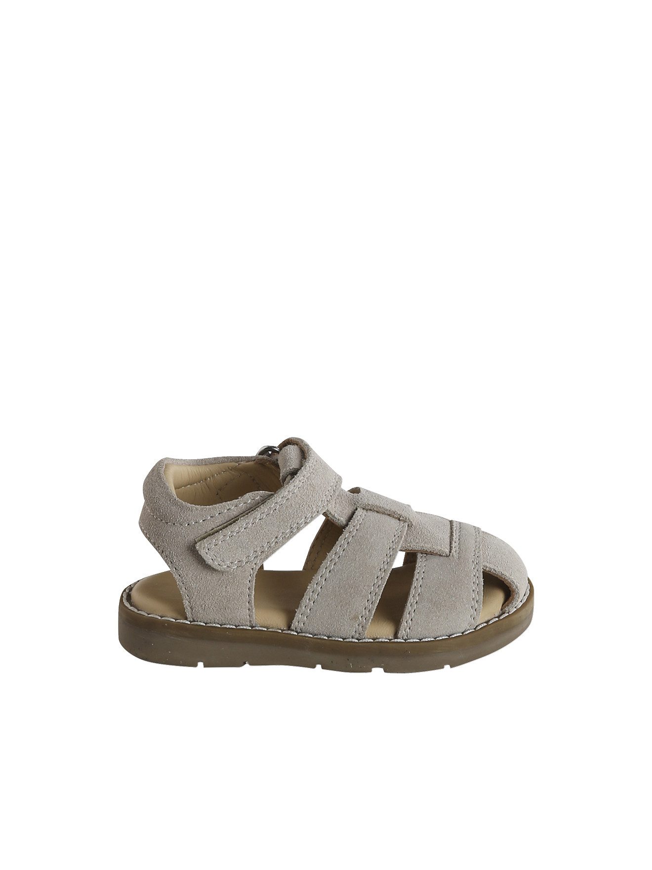 Geschlossene Baby Klett-Sandalen aus Leder Sandale