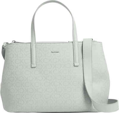 Calvin Klein Shopper CK MUST TOTE MD_EPI MONO, mit dezentem Allover Logo Print Handtasche Damen Tasche Damen