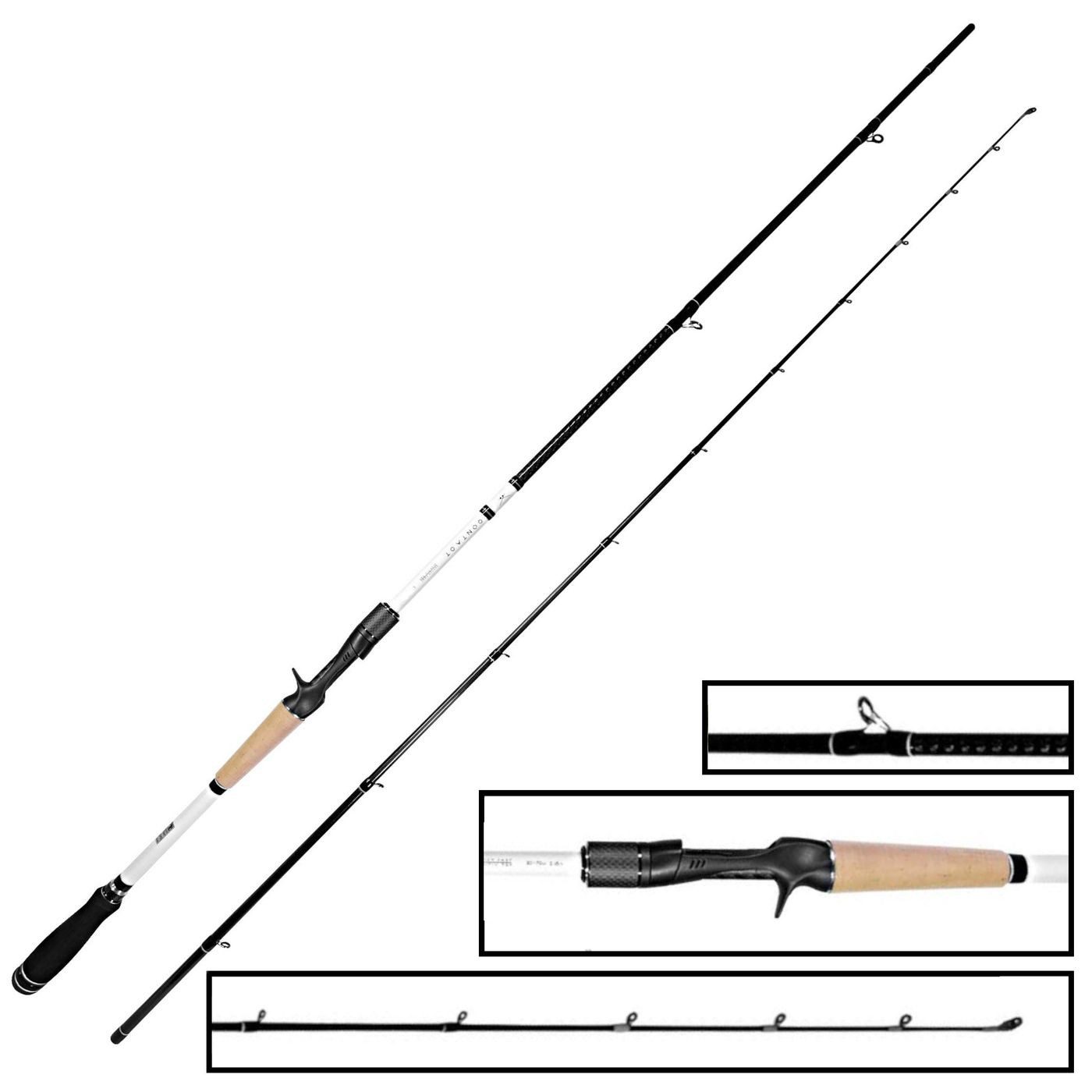 Baitcasterrute Monkey Lures 240cm 10-45g Solution Cast Rute - Baitcaster Spinnrute