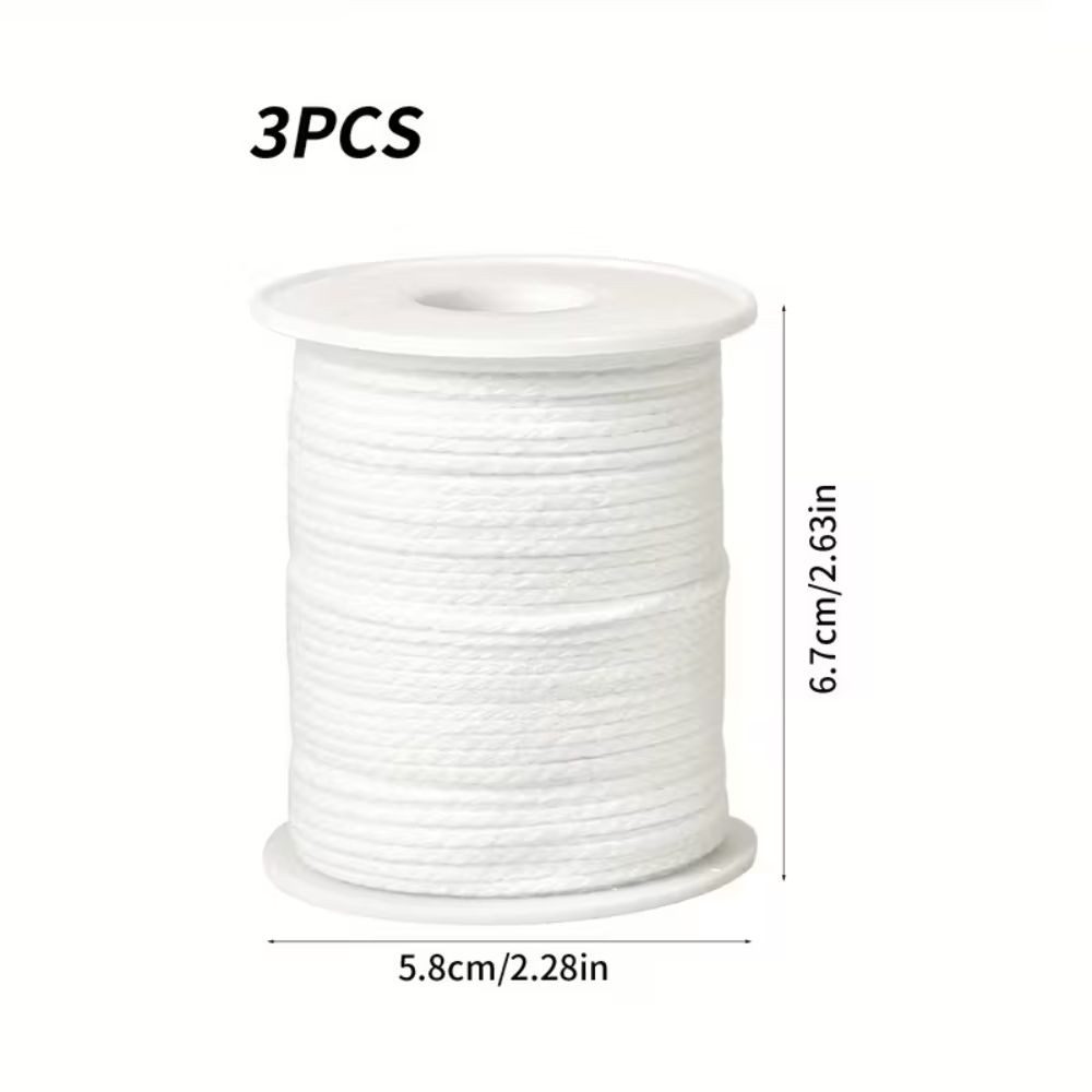 Montegoni Kerzenständer Baumwoll-Dochtrolle 61M mit 100 Metallbasen – Rauch günstig online kaufen