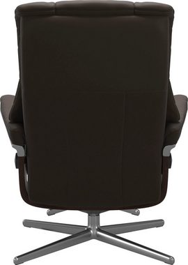 Stressless® Fußhocker Mayfair, mit Cross Base, Größe S, M & L, Holzakzent Braun