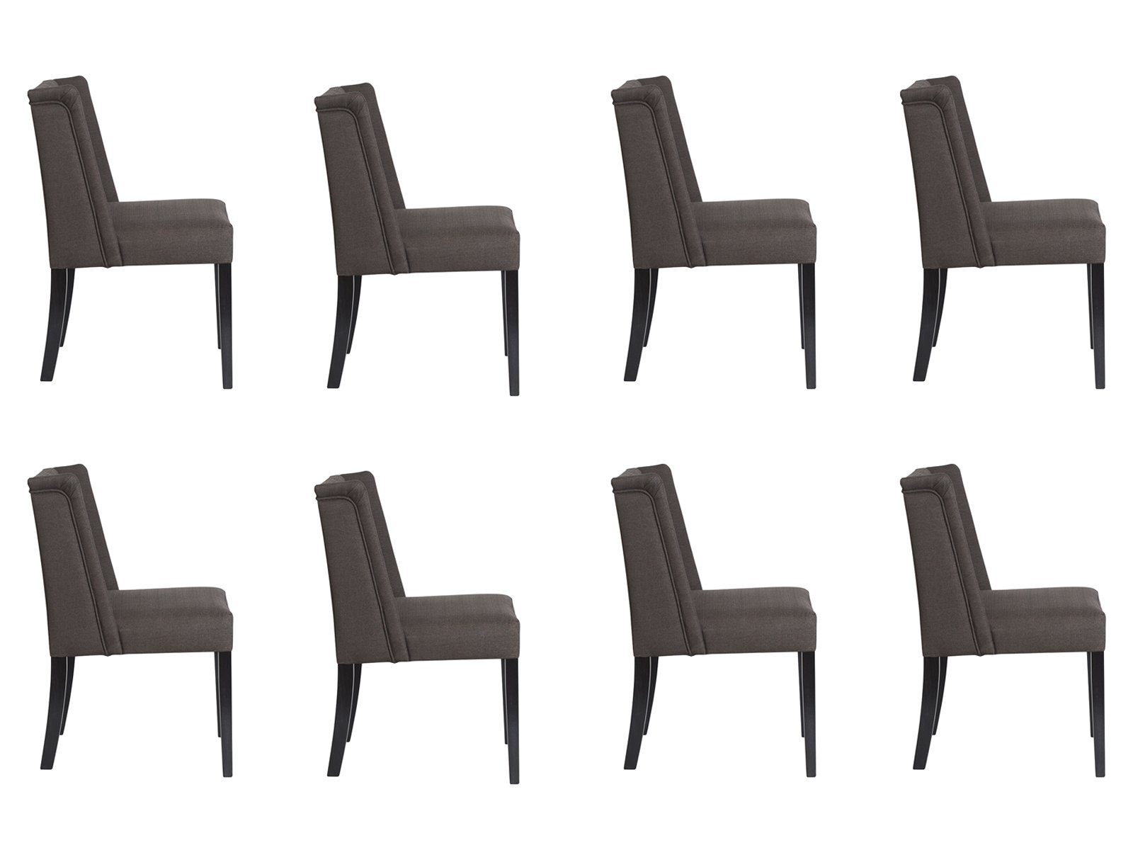 JVmoebel Stuhl, 8x Stühle Stuhl Polster Design Lounge Club Sitz Lehn Garnitur Sessel Vento Neu