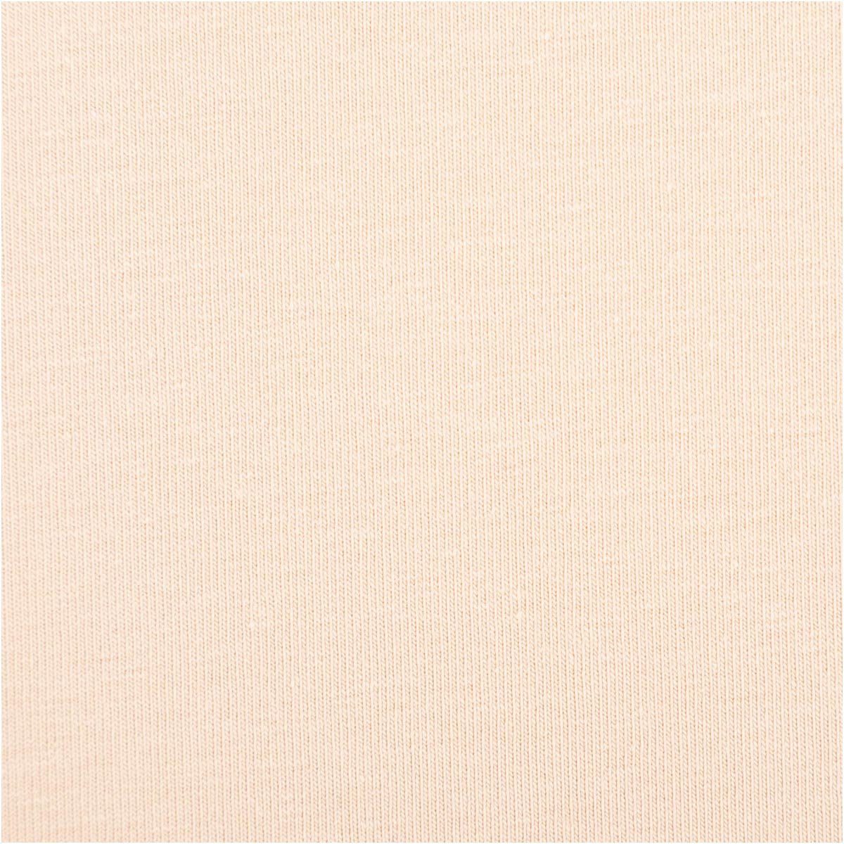 SCHÖNER LEBEN. Stoff Jersey Stoff Meterware Baumwolljersey uni beige 150cm, allergikergeeignet