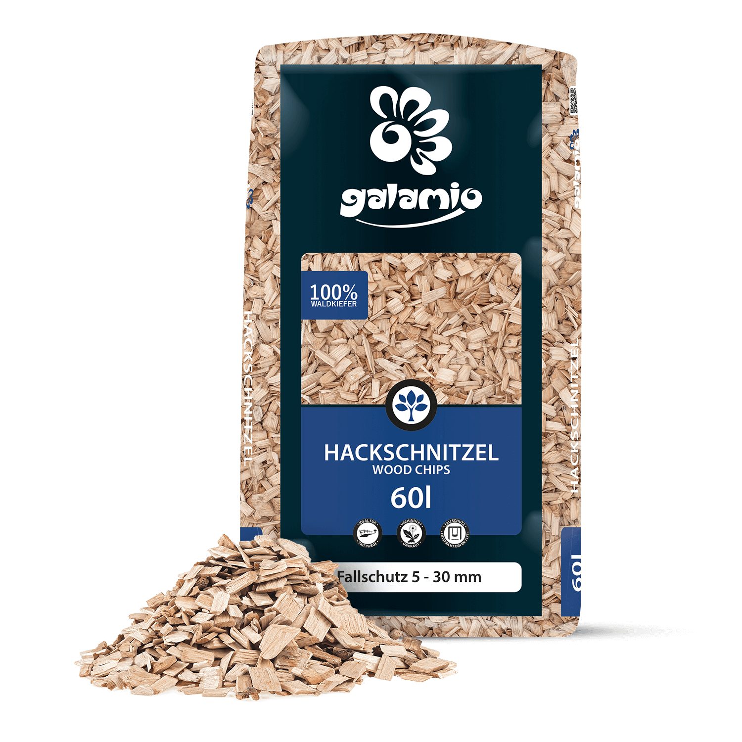 GALAMIO Holzhäcksel Fallschutz, (Paket, 1-St)