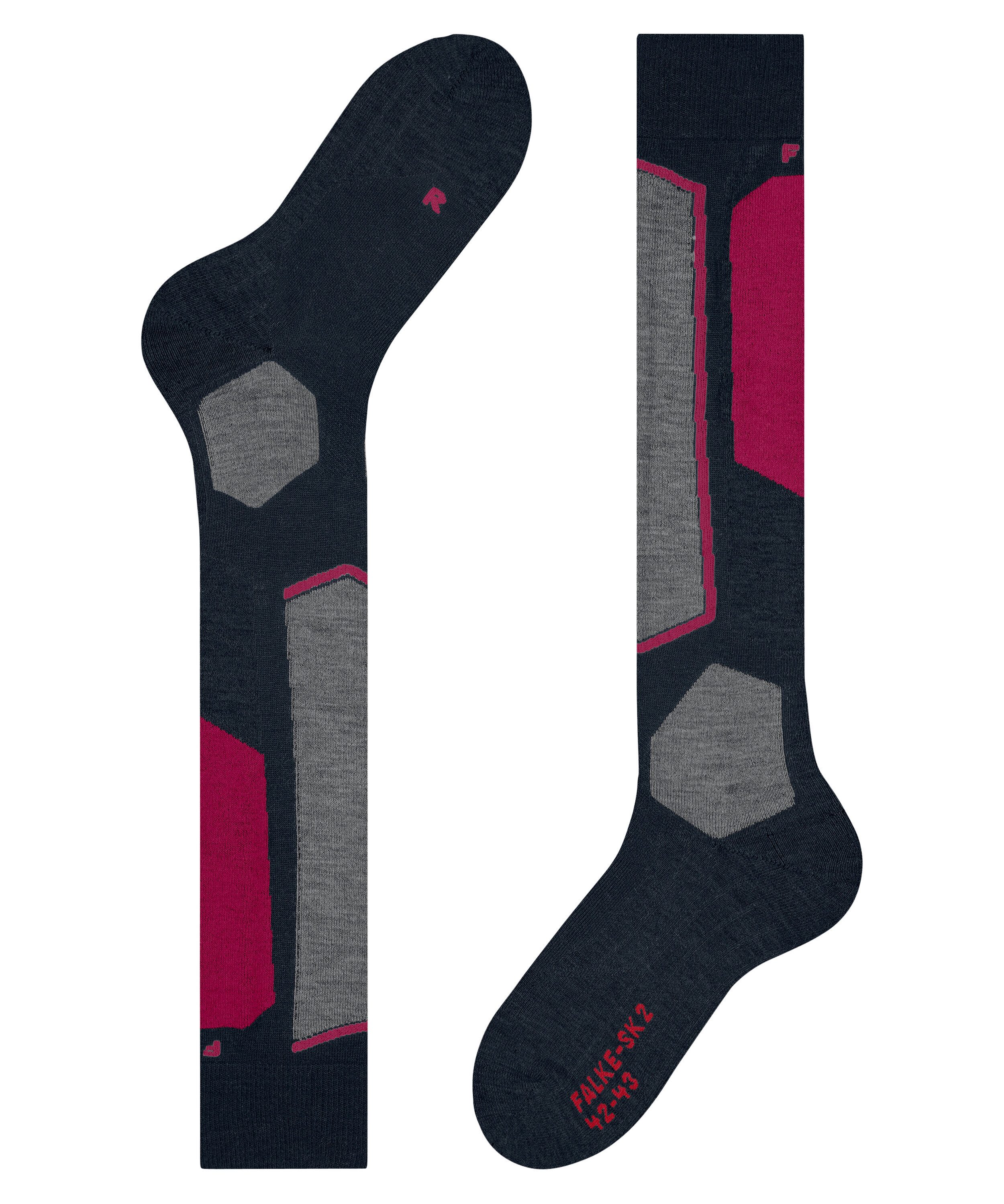 FALKE Skisocken SK2 Intermediate (1-Paar) mit mittelstarker Polsterung für Komfort und Kontrolle