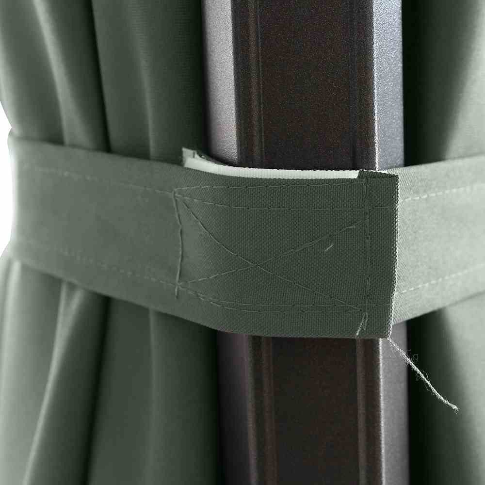 Gartentrends Ampelschirm SUNSET N+, in olive, Aluminium - 252x350cm (HxD)