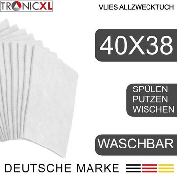 TronicXL 20 Stück Gastro Vlies Allzwecktücher Allzwecktuch Putztuch Spültuch Pflegetuch (40x38 cm, 20-tlg)