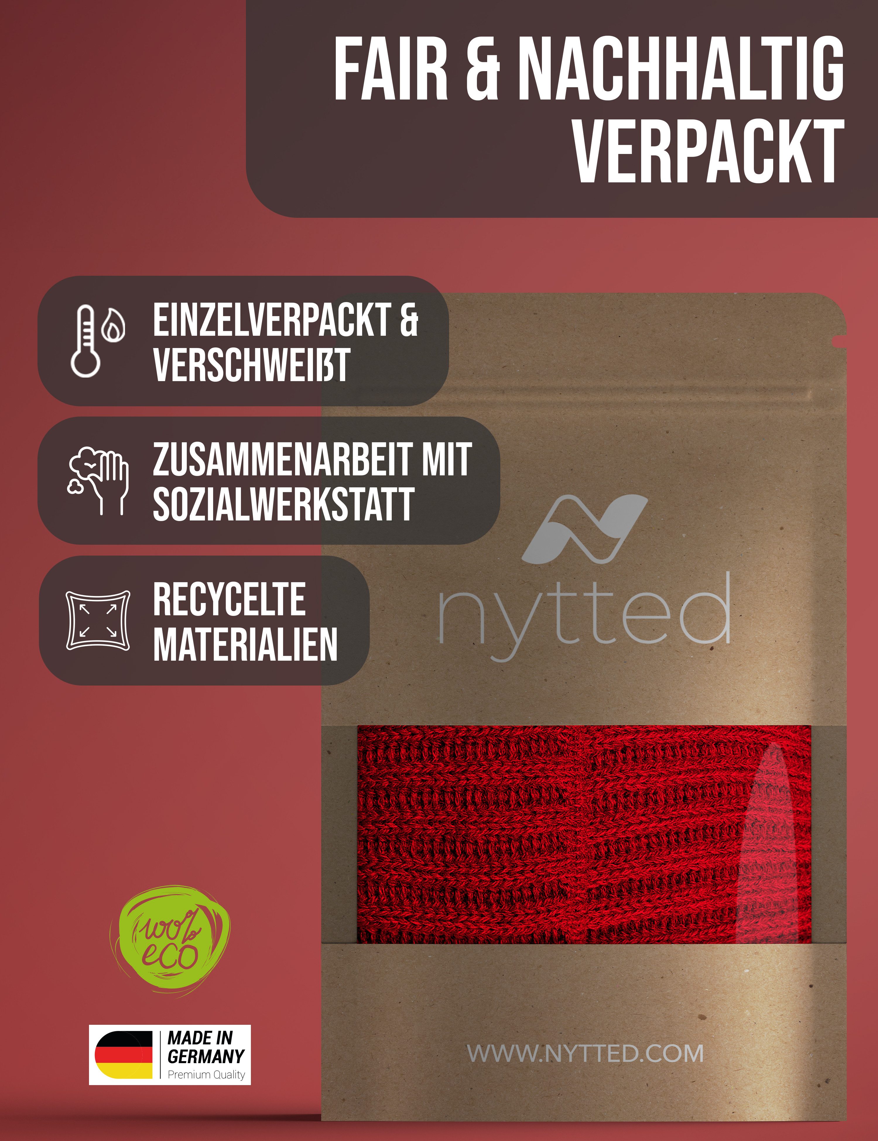 NYTTED® Strickmütze - kurze Costeau Mütze- 100% Wolle - Made in Germany - UNISEX