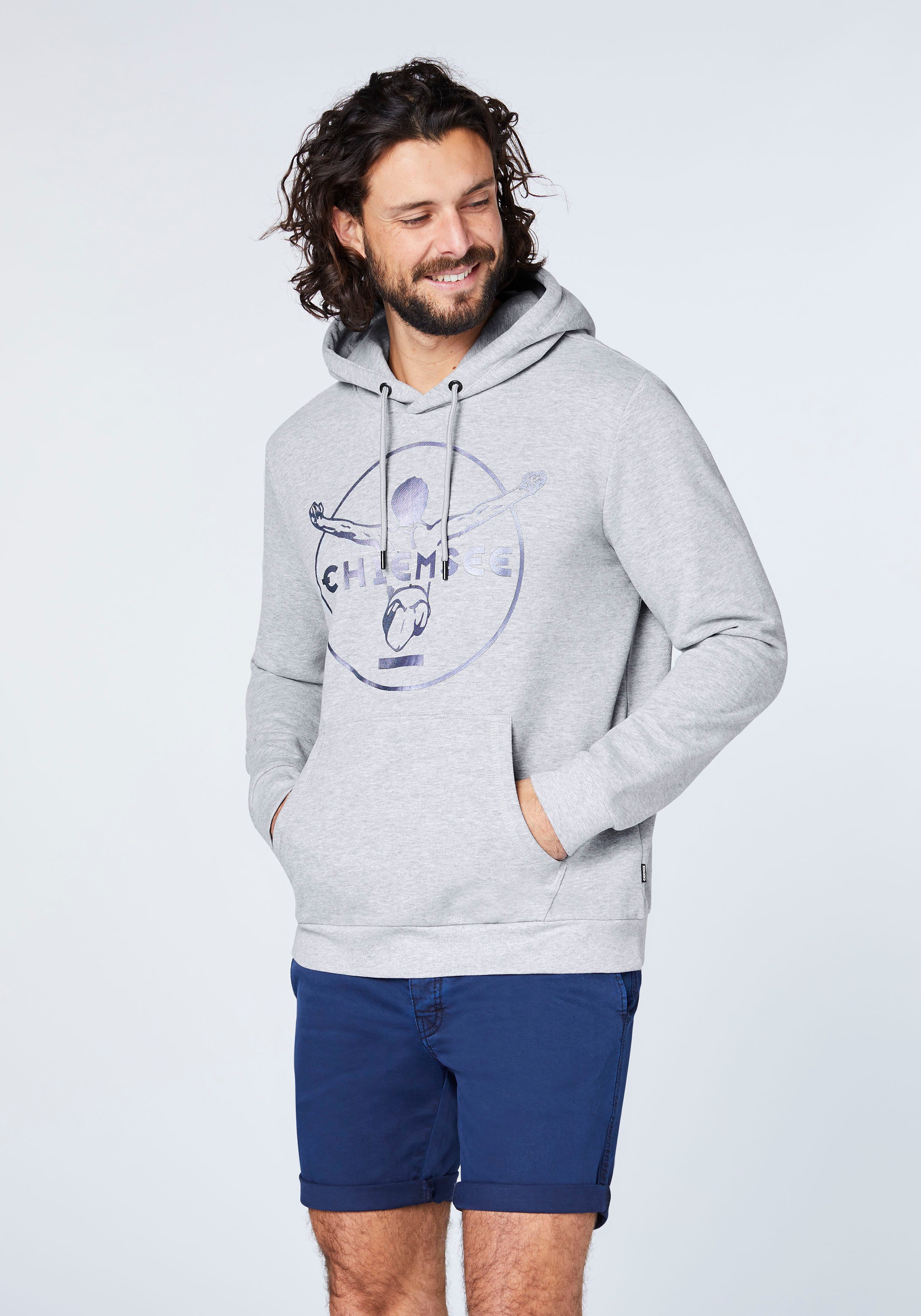 Chiemsee Kapuzensweatshirt Hoodie mit Jumper-Motiv 1 günstig online kaufen