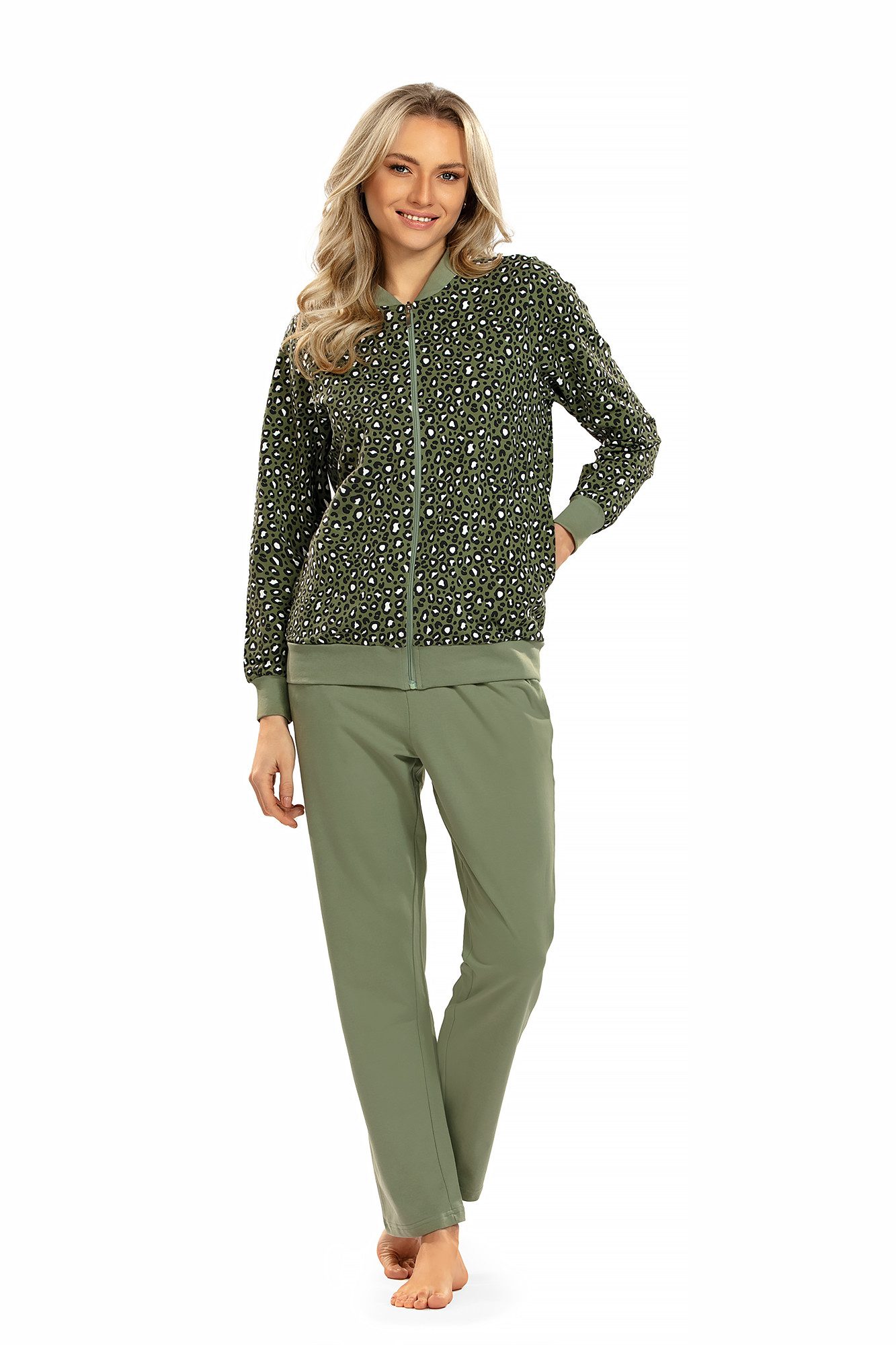 comtessa Hausanzug Damen Homewearanzug Animal (2 tlg) Modisches Design