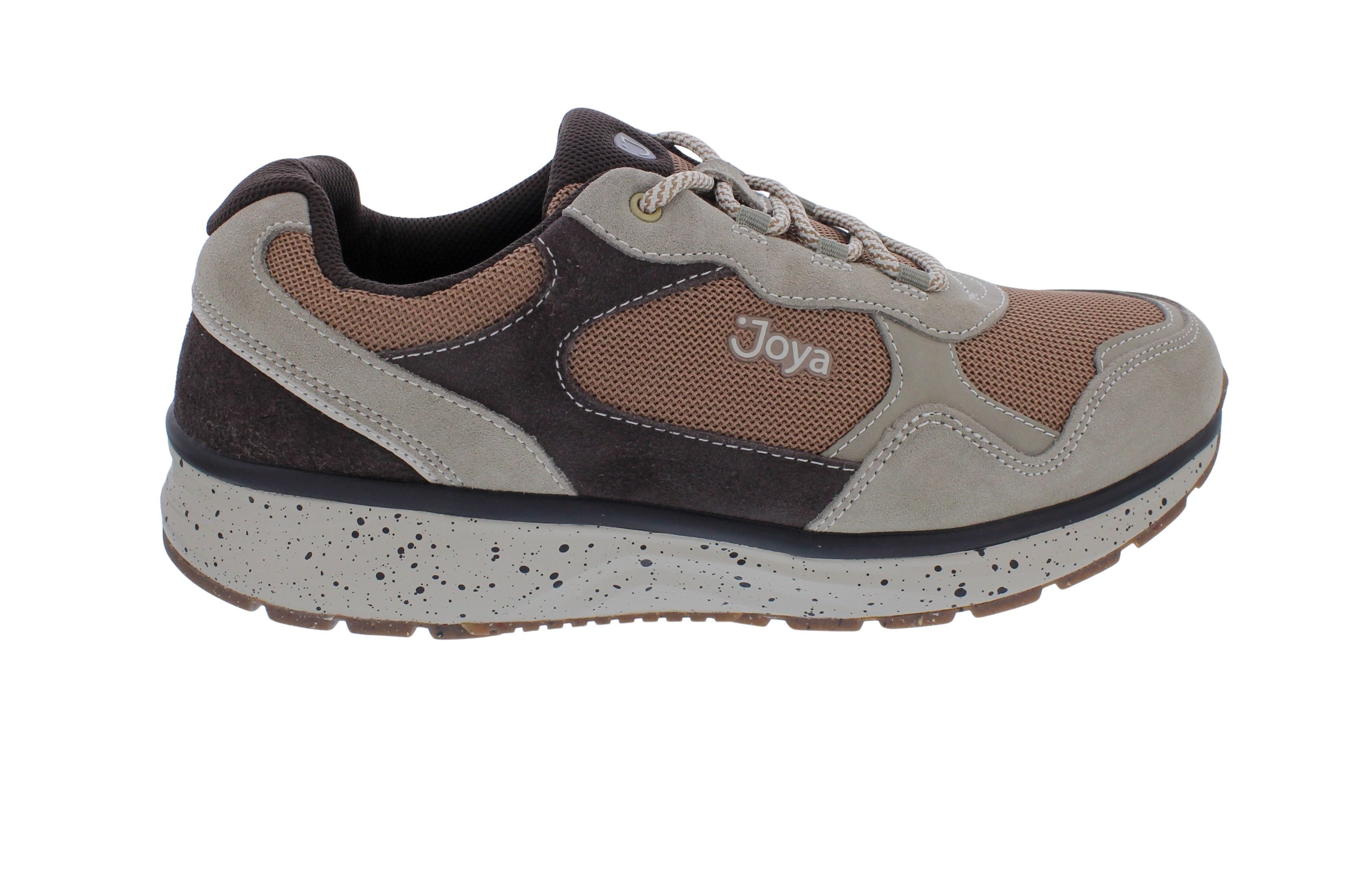Joya Joya Tony III Brown Sneaker, Veloursleder und Textil, Active - Sohle Schnürschuh
