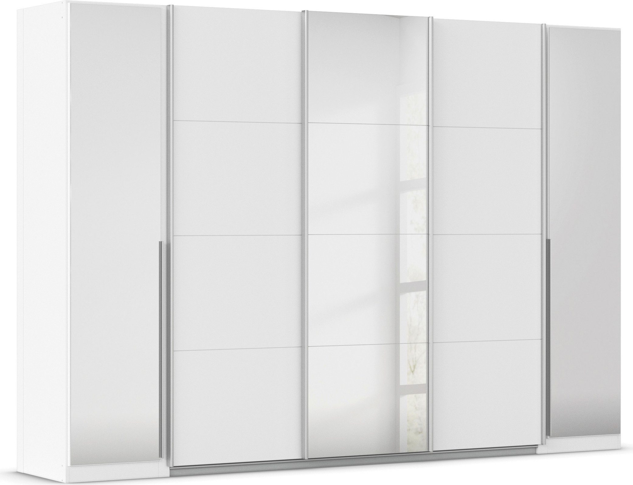 OTTO home Schwebetürenschrank Dreh-/Schwebetürenschrank Kleiderschrank Familie, Agordo (B/H/T ca. 301x210X62cm, viele Farben & auch mit Spiegeln erhältlich) Stauraumwunder TOPSELLER, verschiedene Grifffarben Made in GERMANY