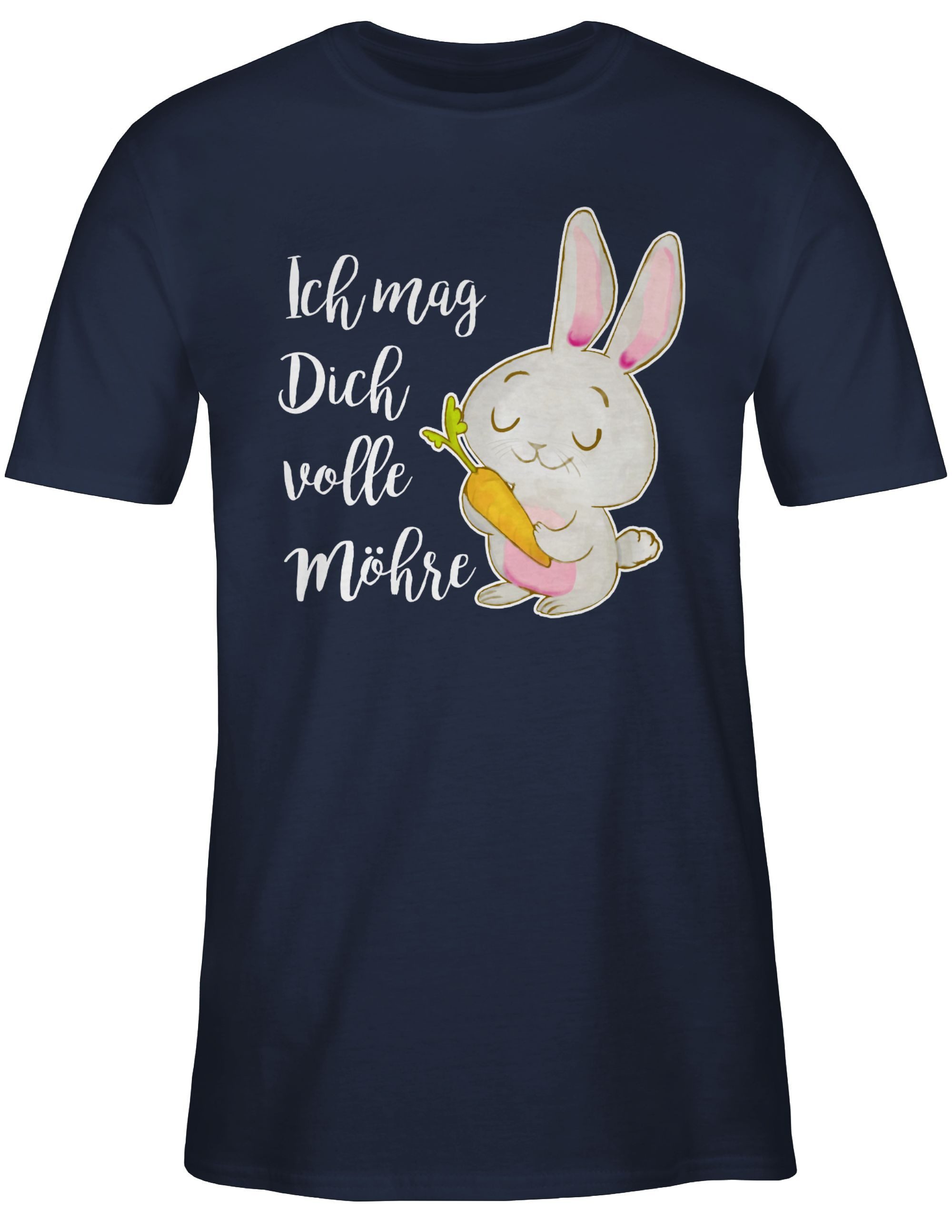 Shirtracer T-Shirt Ich mag dich volle Möhre Hase I Pärchen