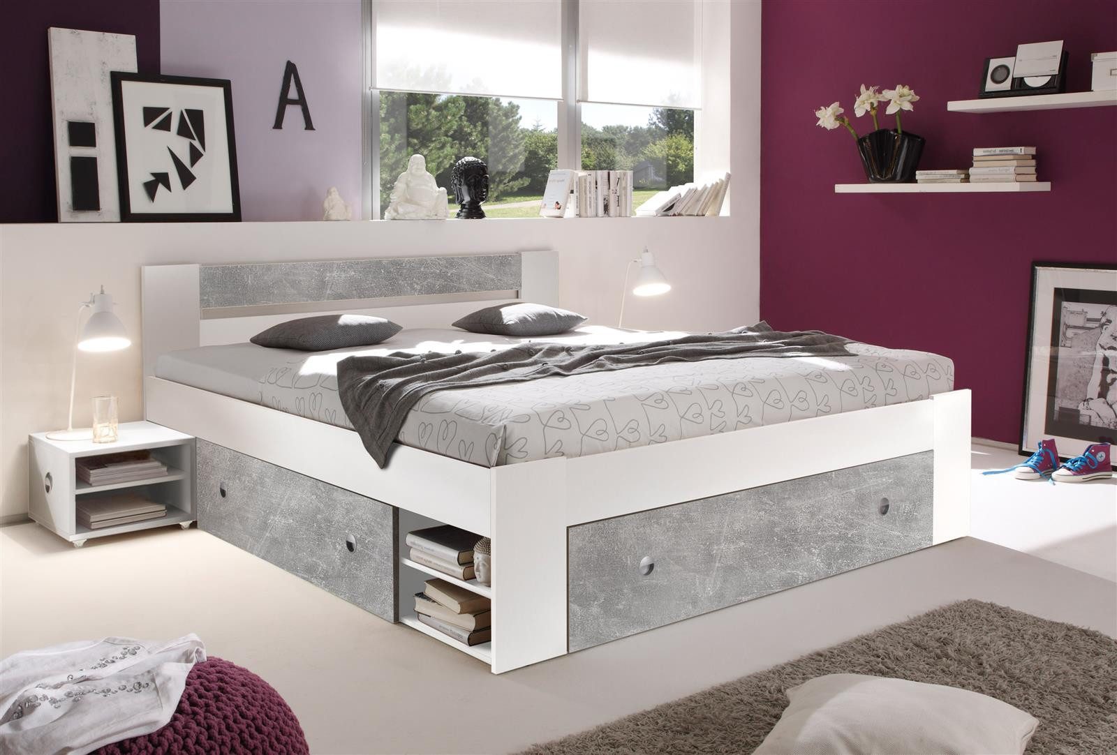 PREISBRECHER Stauraumbett Robina, 185 x 86 günstig online kaufen