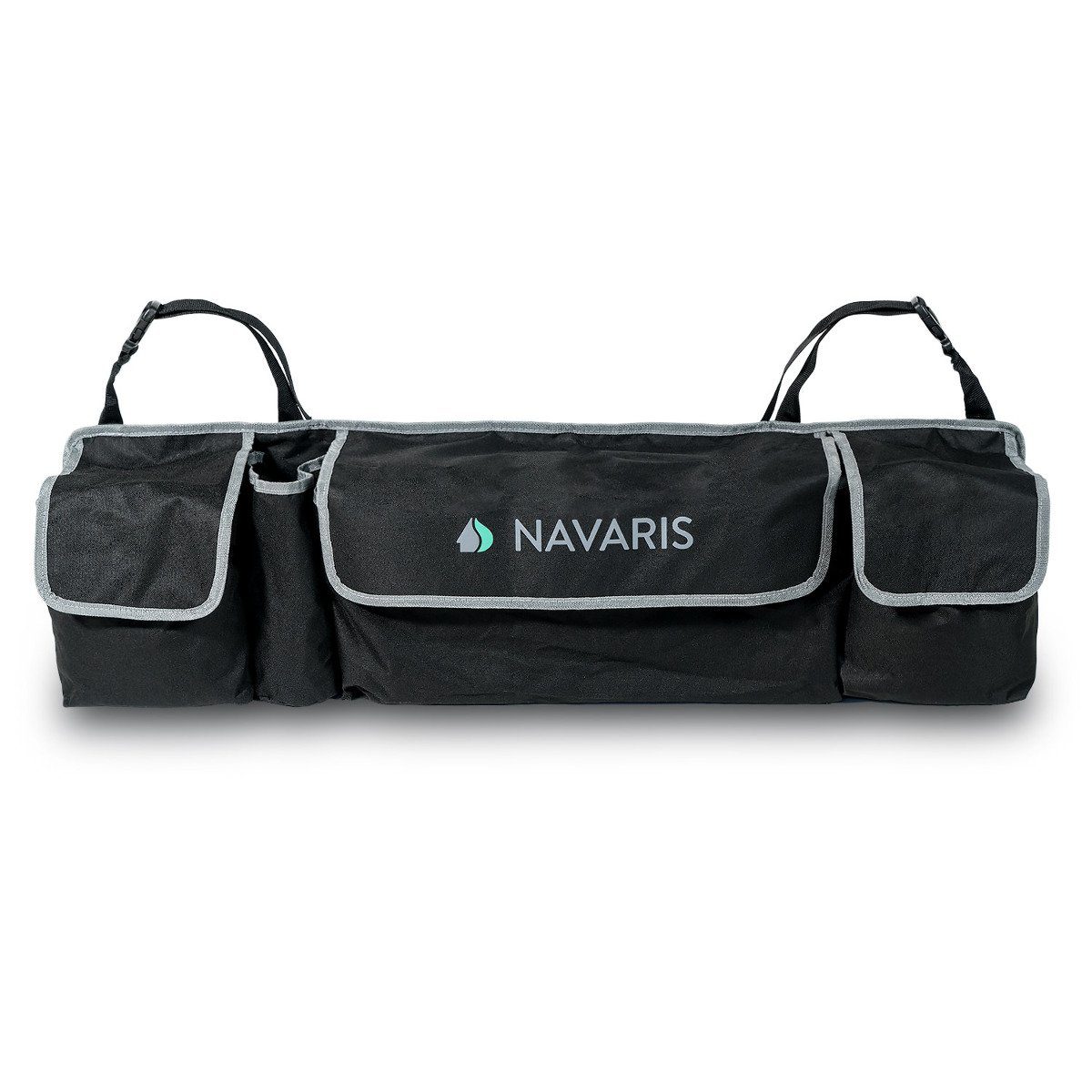 Navaris Rücksitzorganizer Auto Fächer, Kofferraum Organizer verstellbare Gurte Tasche - 4