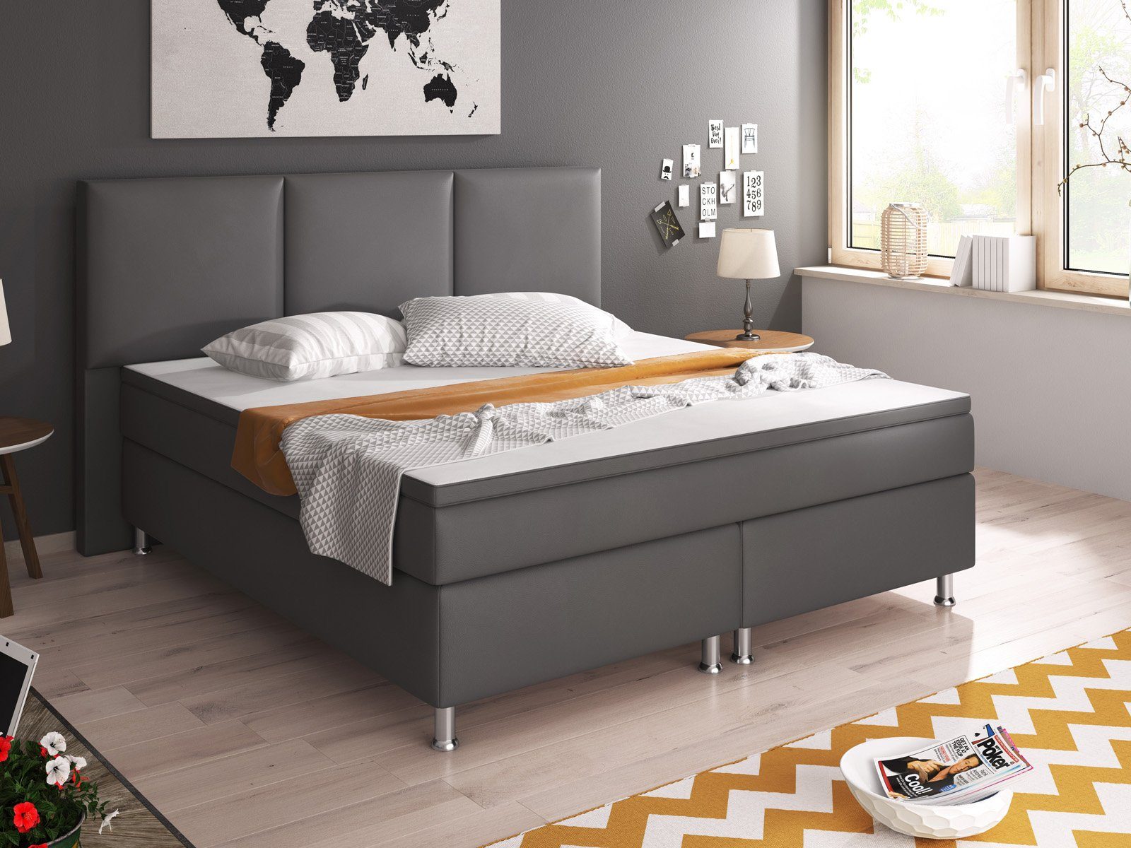 inter Boxspringbett Boxspringbett Oslo 180x200 cm günstig online kaufen