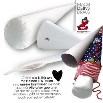 windeltou - MACH DEINS DRAUS Schultüte Schultüten-Bastelset: Premium Papprohling & Kissen (35cm, 70cm, 85cm), Kissen hergestellt in Deutschland