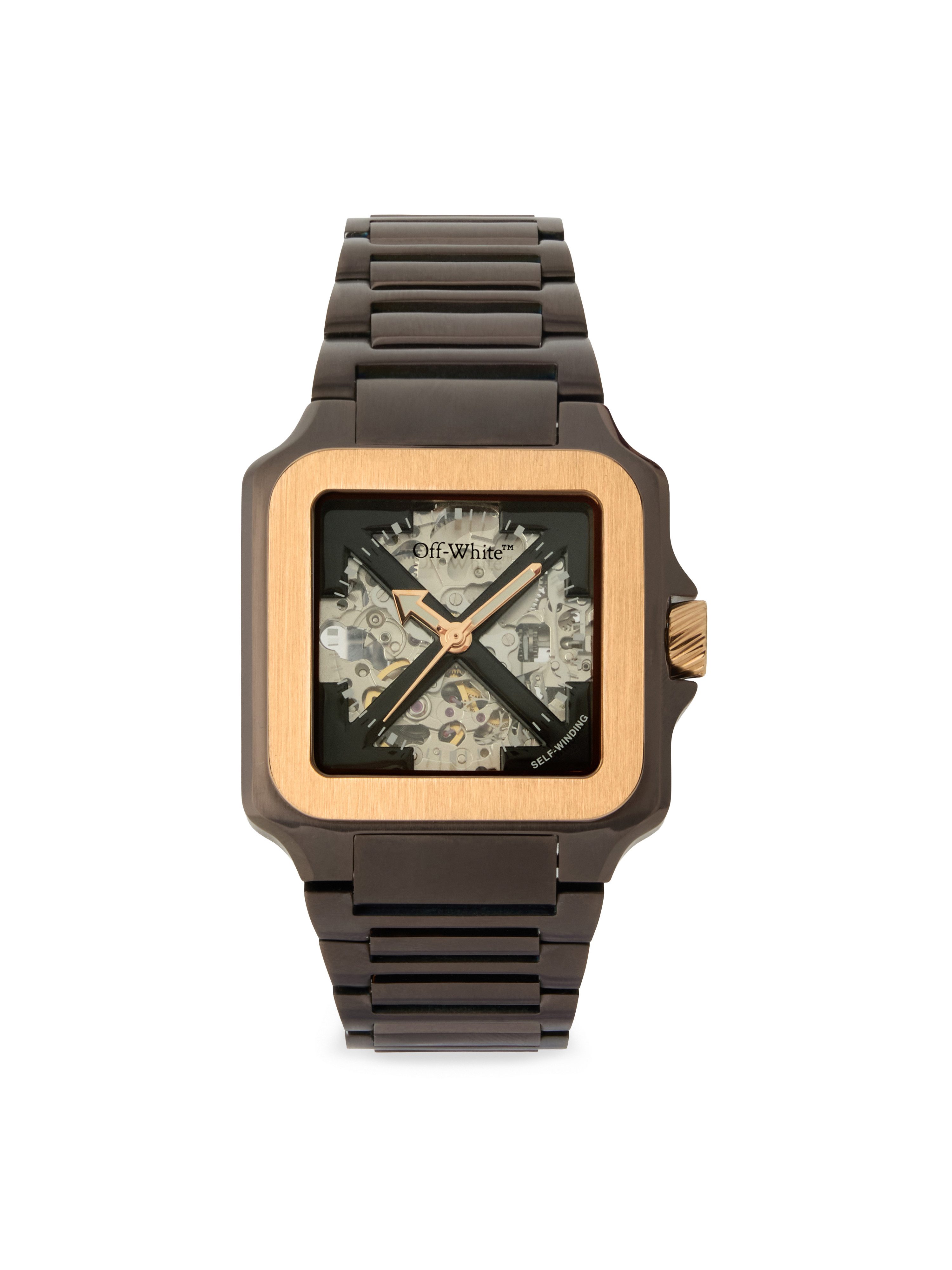 OFF-WHITE Automatikuhr PROTO AUTO OW1G008M0095, Armbanduhr, Herrenuhr, Mechanische Uhr, Edelstahlarmband, analog