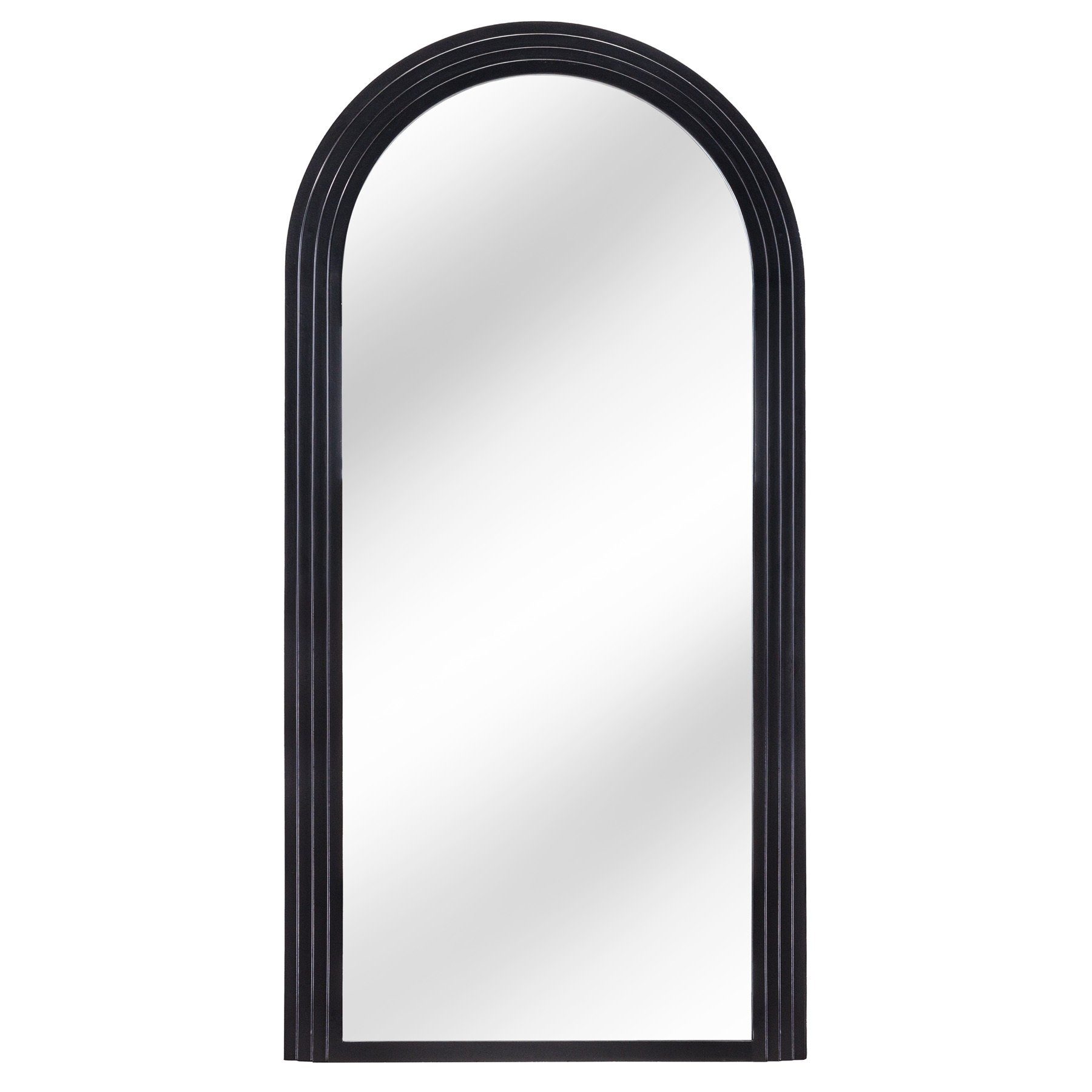 riess-ambiente Зеркало ART DECO 160cm schwarz (Einzelartikel, 1-St), Flur · Kunststoff · Rahmen · Rundbogen · Ganzkörper · Groß · Modern