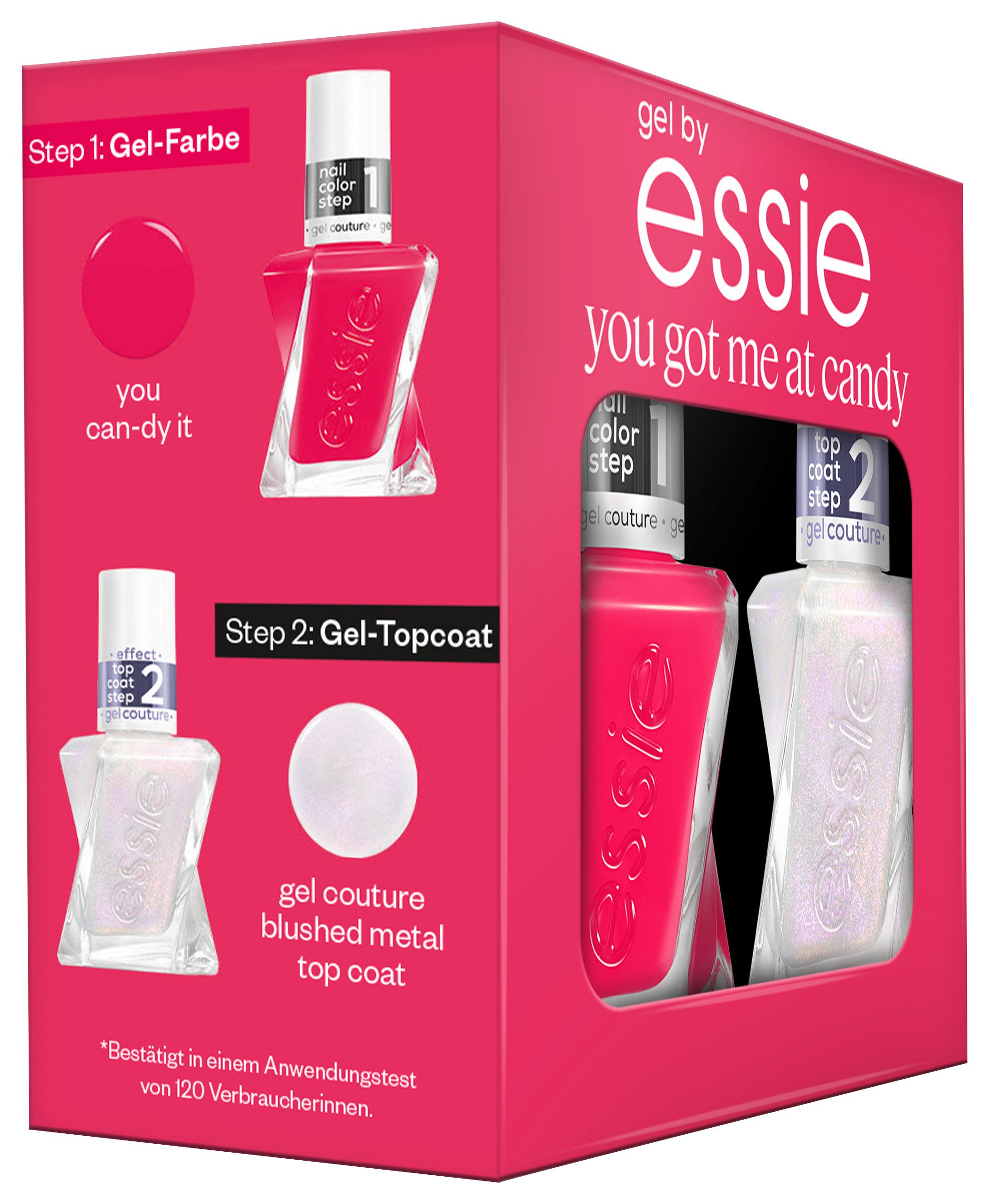 essie Nagellack-Set GEL COUTURE SET, 2-tlg., mit natürlichen Inhaltsstoffen