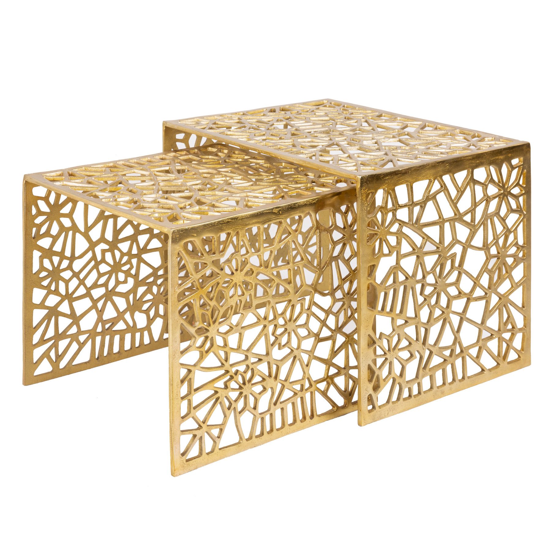 riess-ambiente Couchtisch ABSTRACT 50cm gold (Set, 2-St), Wohnzimmer · Meta günstig online kaufen