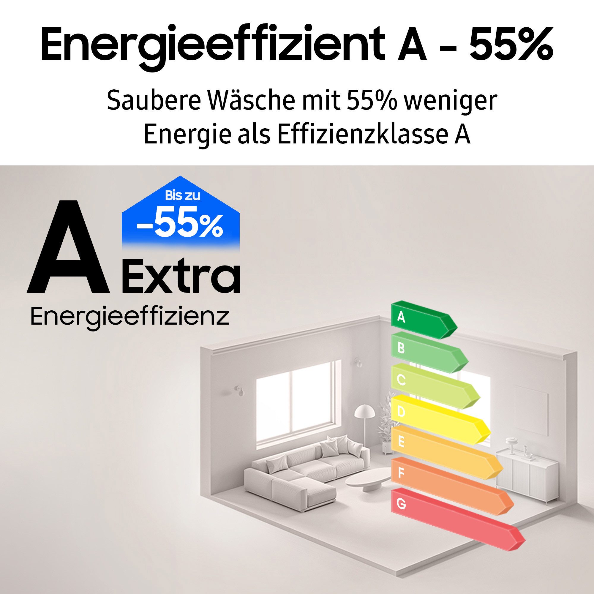 Samsung Waschmaschine WF90F/24 WF90F09C4S, 9 kg, 1400 U/min, AI Wash mit automatischer Waschmitteldosierung