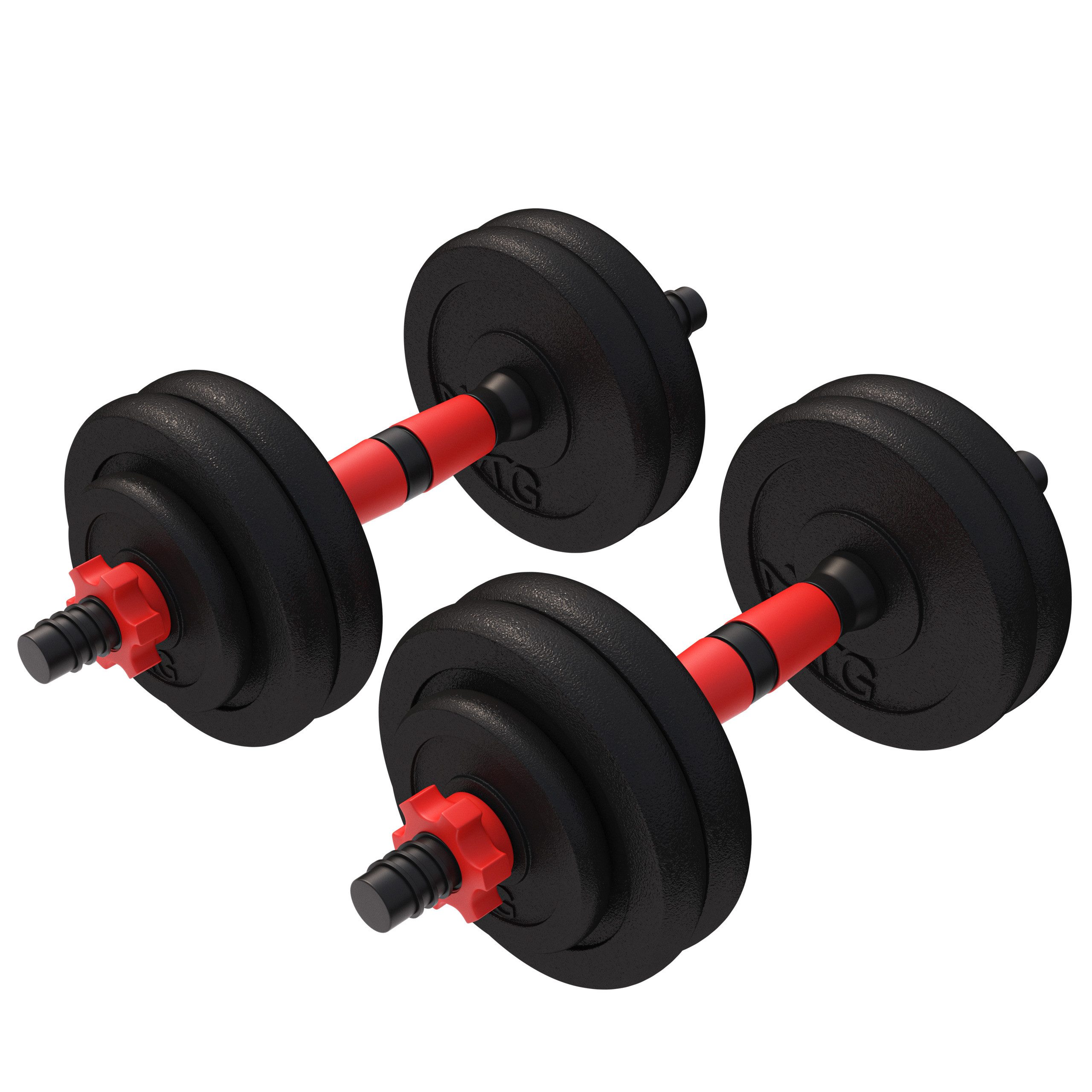 Hantel-Set Kurzhanteln 2er Set - 15kg/20kg/25kg/30kg Gewichte, Krafttraining