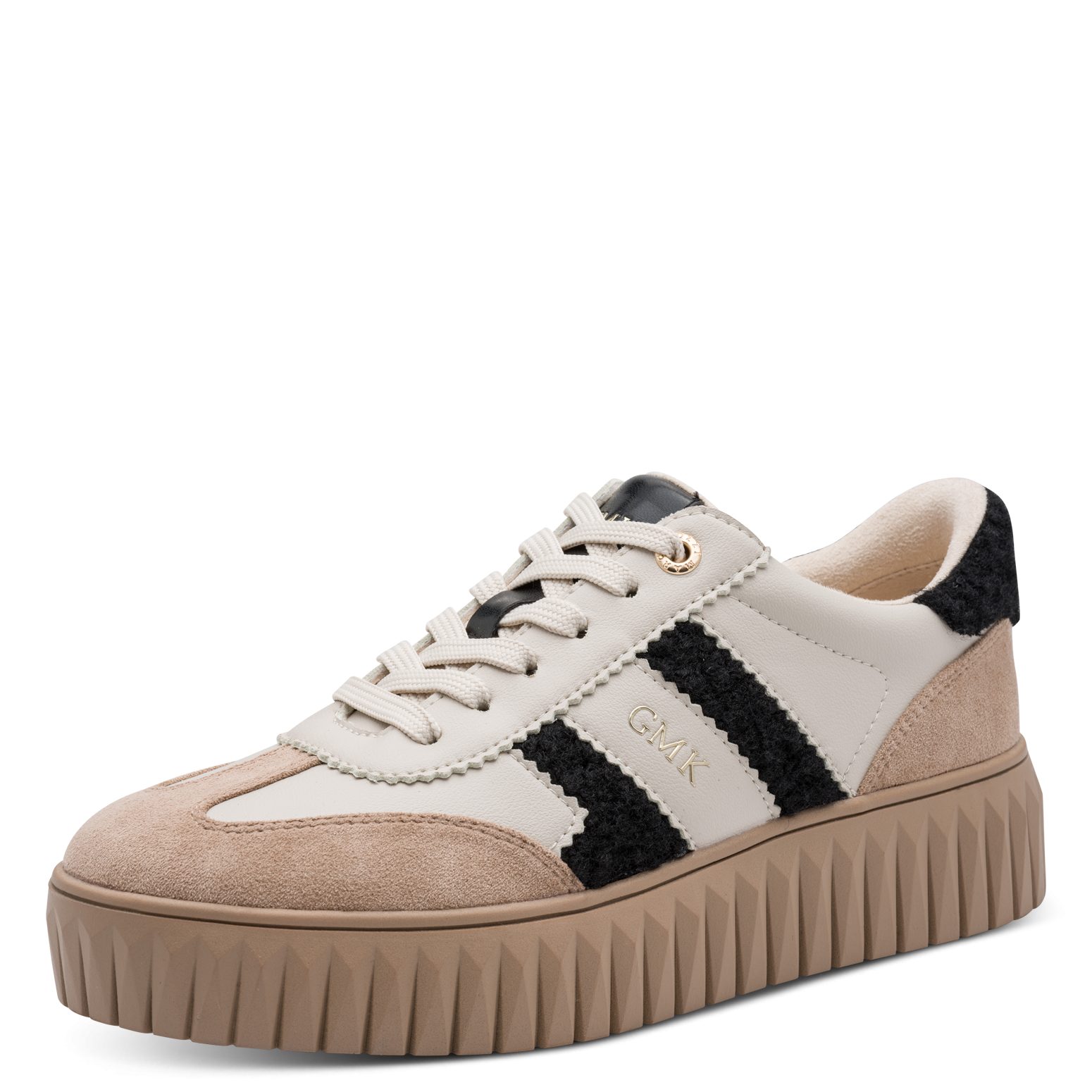 MARCO TOZZI by GMK Plateausneaker Freizeitschuh, Halbschuh, Schnürer im Retro-Look und Eye-Catcher Sohle