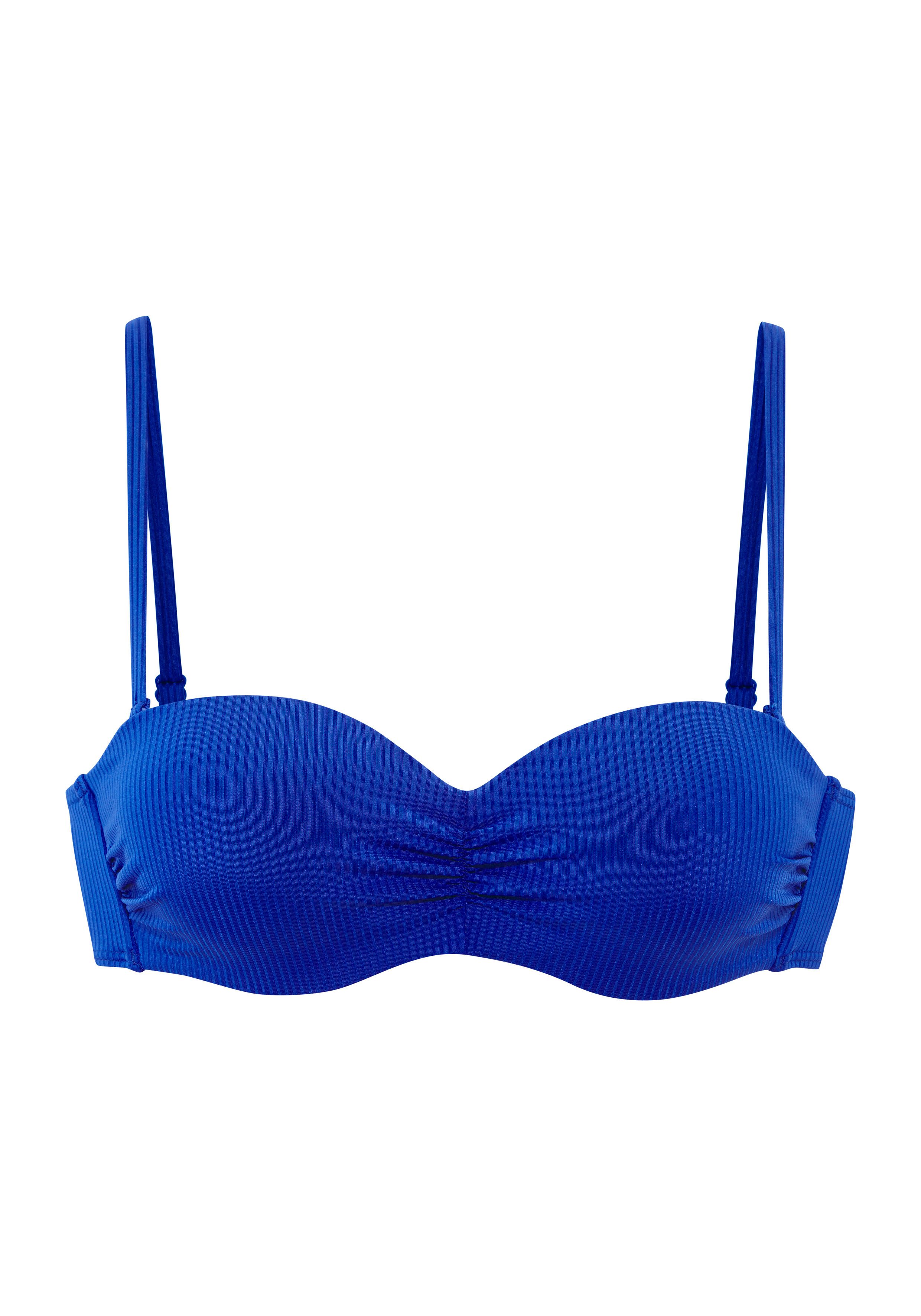 Venice Beach Bandeau-Bikini-Top Lucky, aus gerippter Strukturware