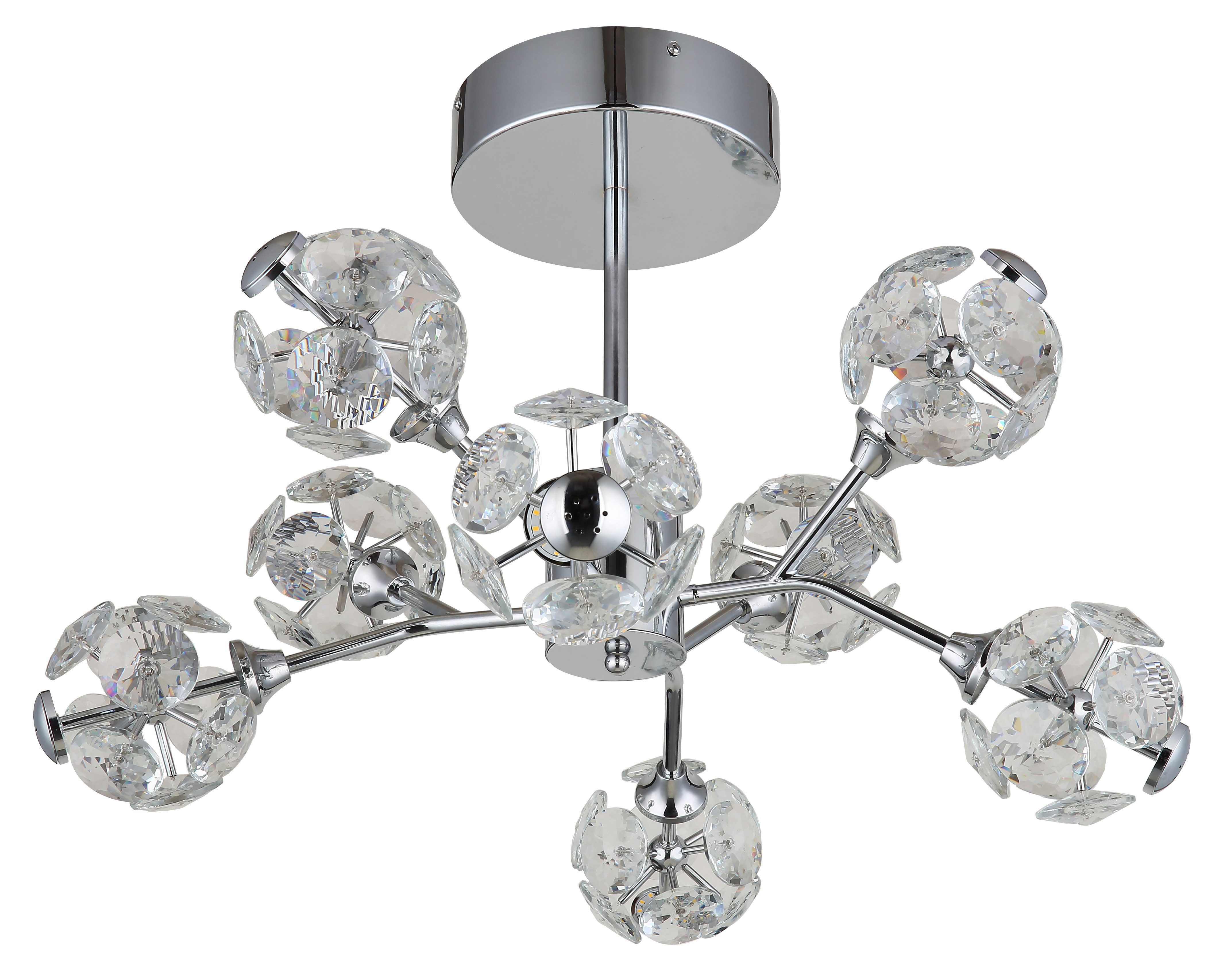 GLOBO LIGHTING Deckenleuchte VIRINA, LED fest integriert, Warmweiß, Deckenlampe Wohnzimmer-Leuchte Schlafzimmer-Leuchte Flur Küche