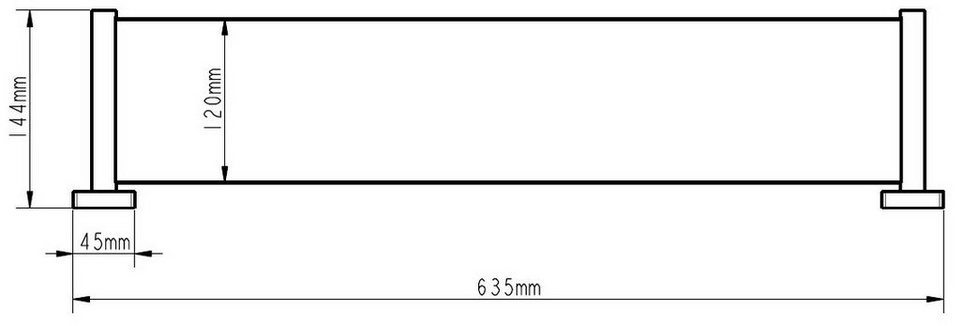 Lenz Badregal, BxT: 63,5x14,4 cm