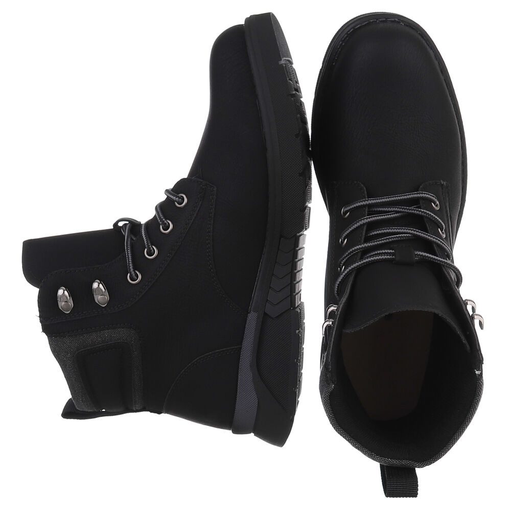 Coolwalk Herrenfreizeitschuh aus strapazierfähigem Material, schwarz Stiefelette (90503773) Blockabsatz Boots in Schwarz
