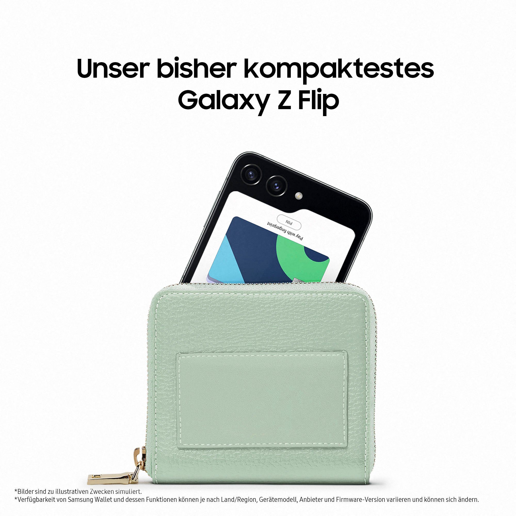 Samsung Galaxy Z Flip 12 Speicherplatz, (17,03 Cream 5 MP 256 cm/6,7 Kamera) Zoll, Smartphone GB