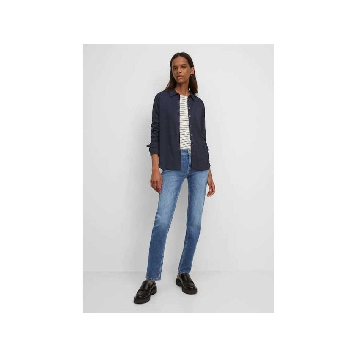 dunkel-blau straight (1-tlg) Straight-Jeans fit Marc O'Polo