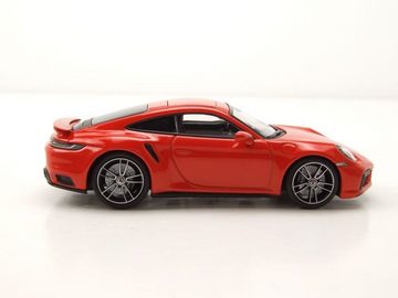 Minichamps Modellauto Porsche 911 (992) Turbo S 2020 orange Modellauto 1:43 Minichamps, Maßstab 1:43