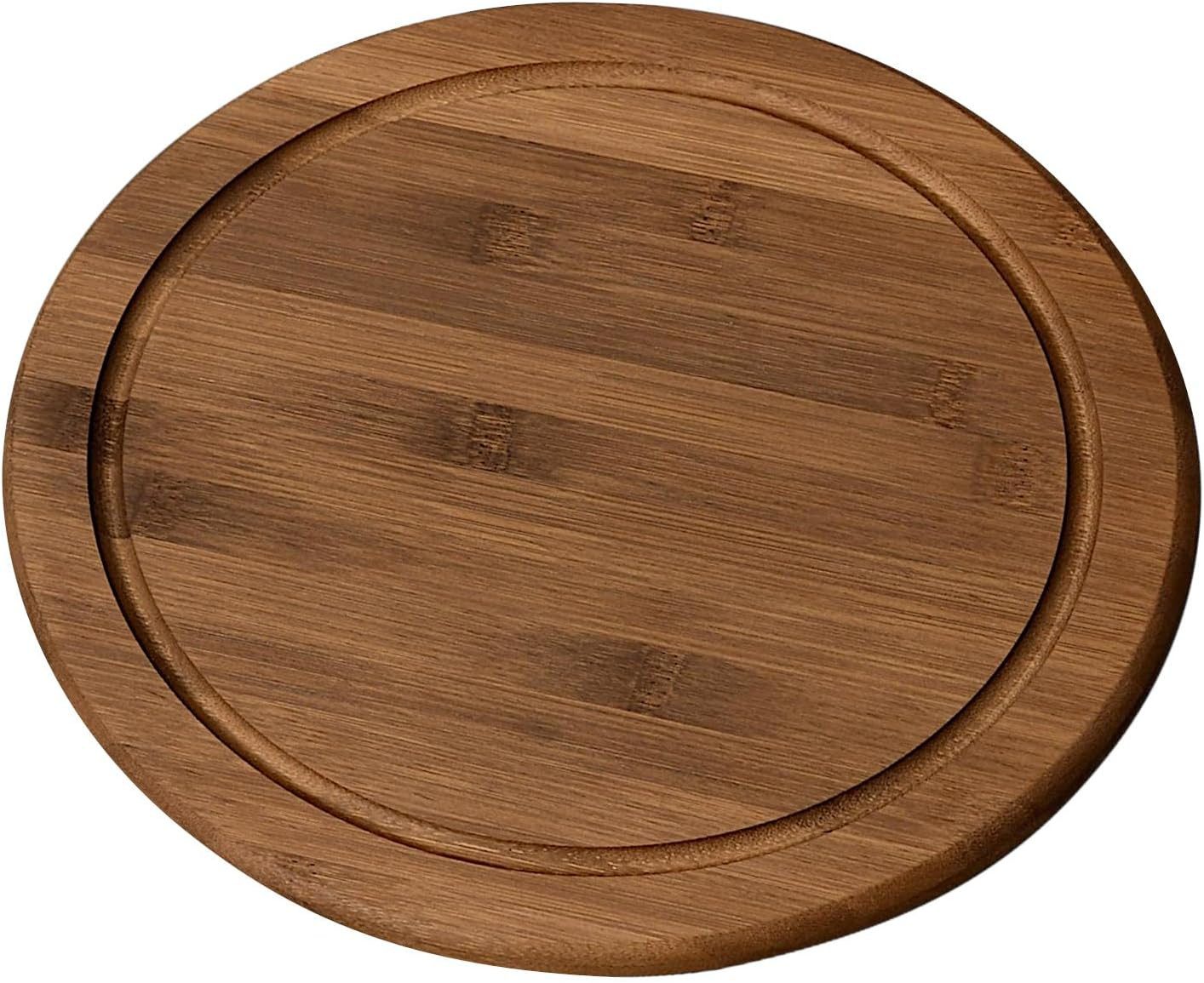 KESPER® Teller Vesperteller aus dunklem Bambus mit Saftrille/Holzteller Ø:26, (1 St)