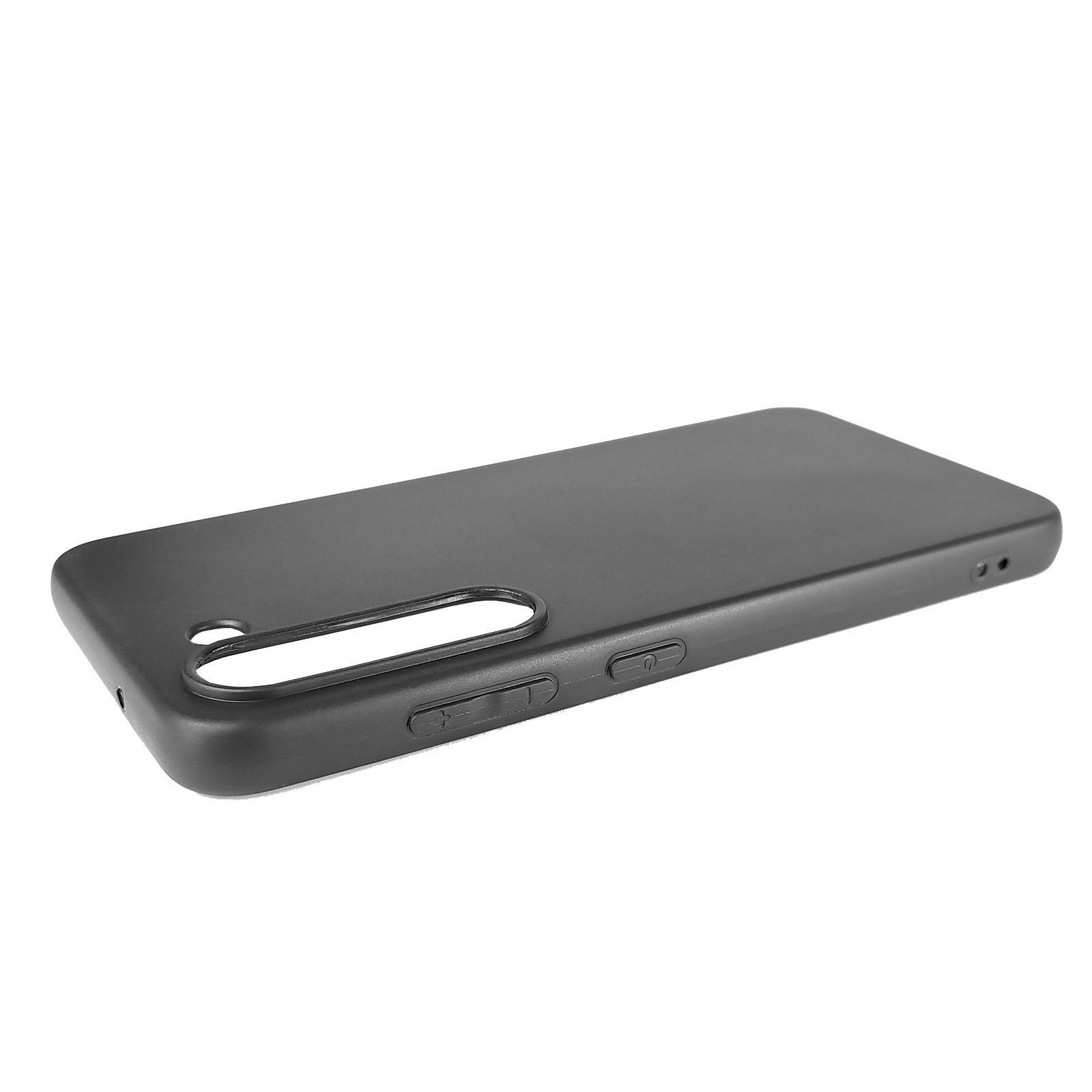 Traumhuelle Backcover SCHWARZ TPU Silikon Hülle für Samsung A14 A34 A54 A15 A25 A35 A55 5G, Handy Cover Bumper Case Etui Schutzhülle Backcover Matte Oberfläche