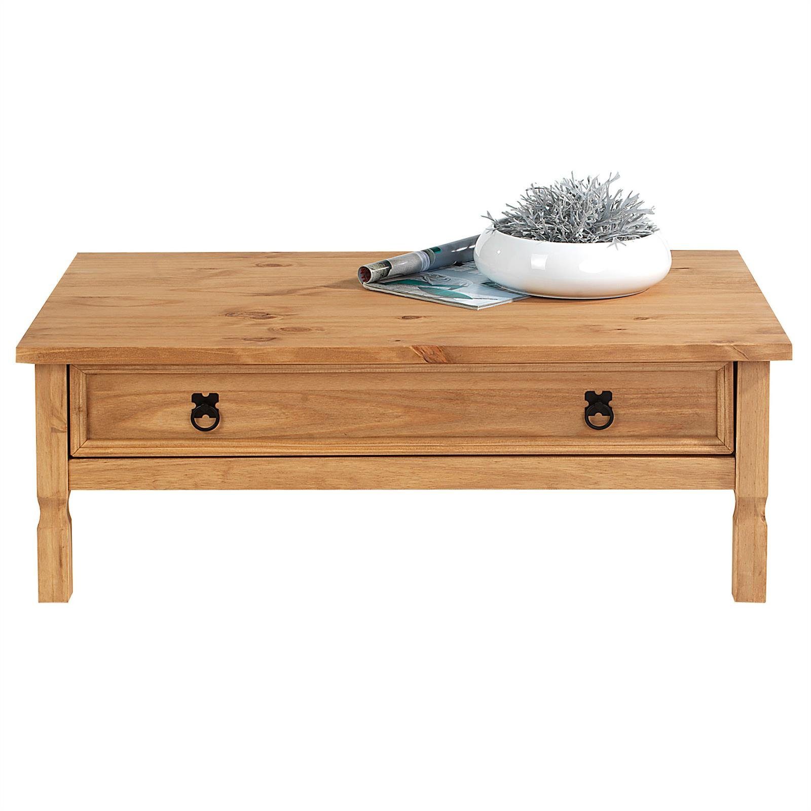 IDIMEX Couchtisch TEQUILA, Couchtisch Wohnzimmertisch Sofatisch Mexico Stil Kiefer Landhaus