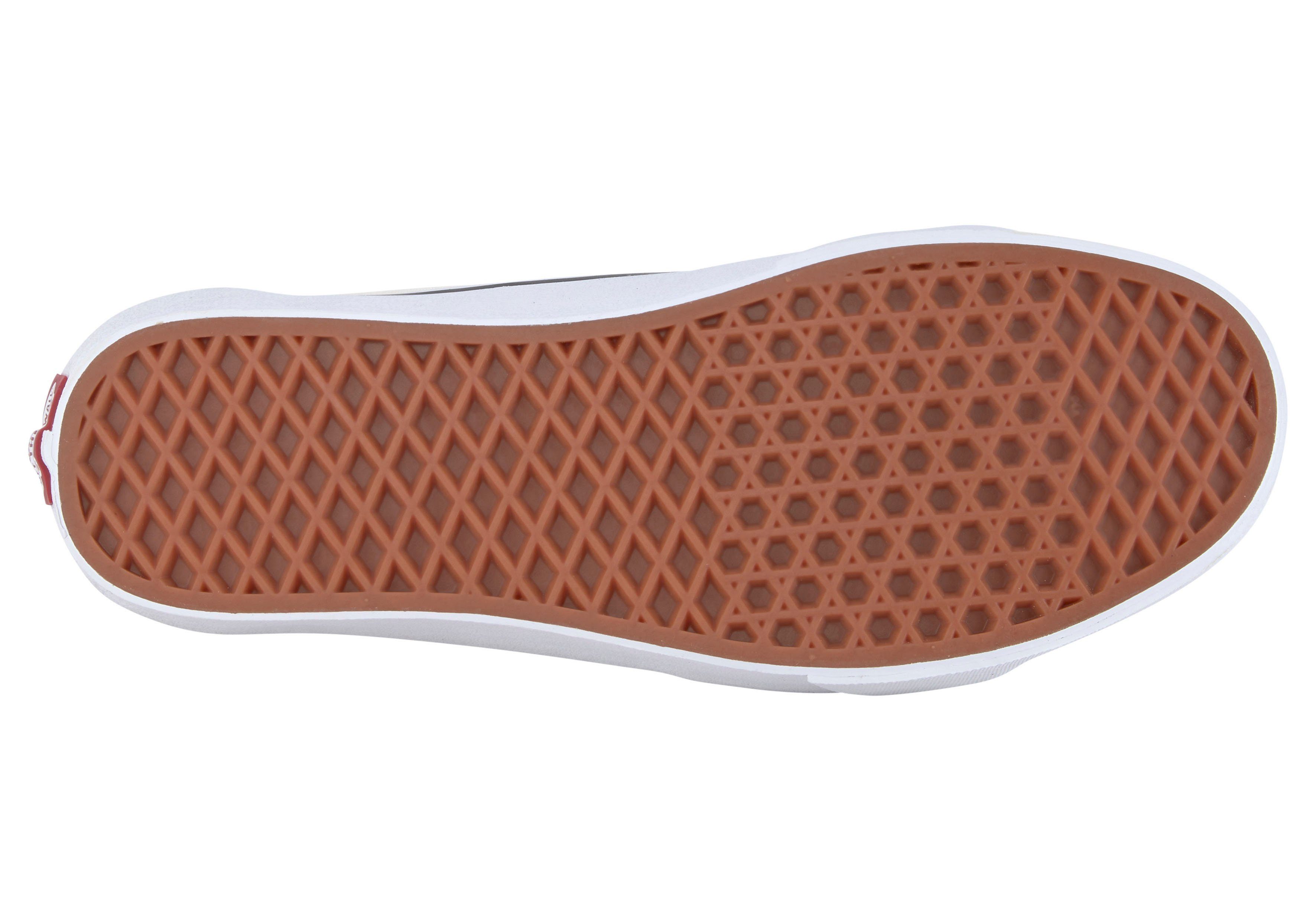 Vans SK8-Low Sneaker mit grau-offwhite Ferse der kontrastfarbenem an Logobadge