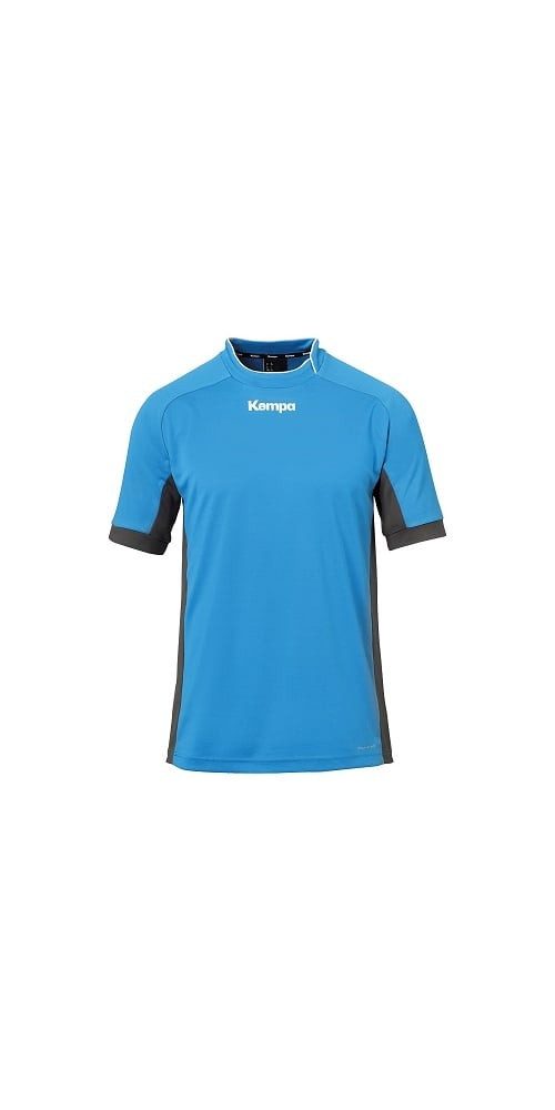 Kempa T-Shirt Sport-Trikot Prime (100% Polyester) hellblau/anthrazit Herren