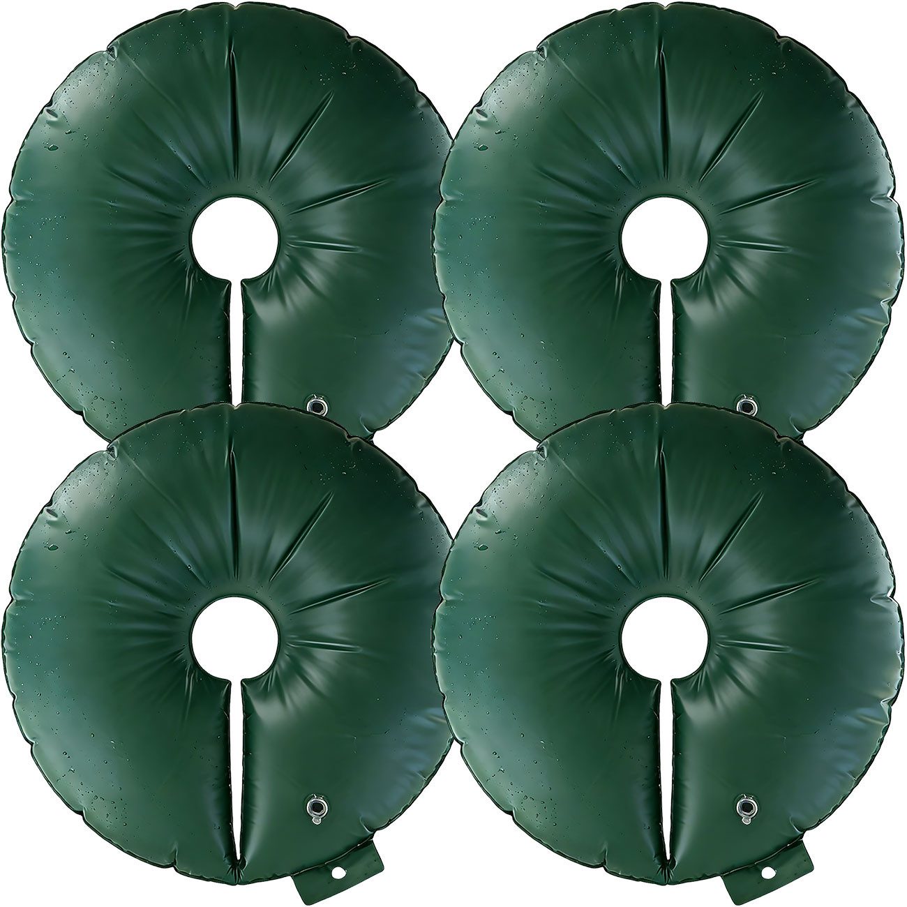 shop'n smile ideoon Bewässerungssystem Baumbewässerungsring 55L PVC-Bewässerungsbeutel bis 30 cm Stammumfang, (4-tlg), Gewebestärke 400g/m², UV-beständig, 7St.-Tröpfchensystem