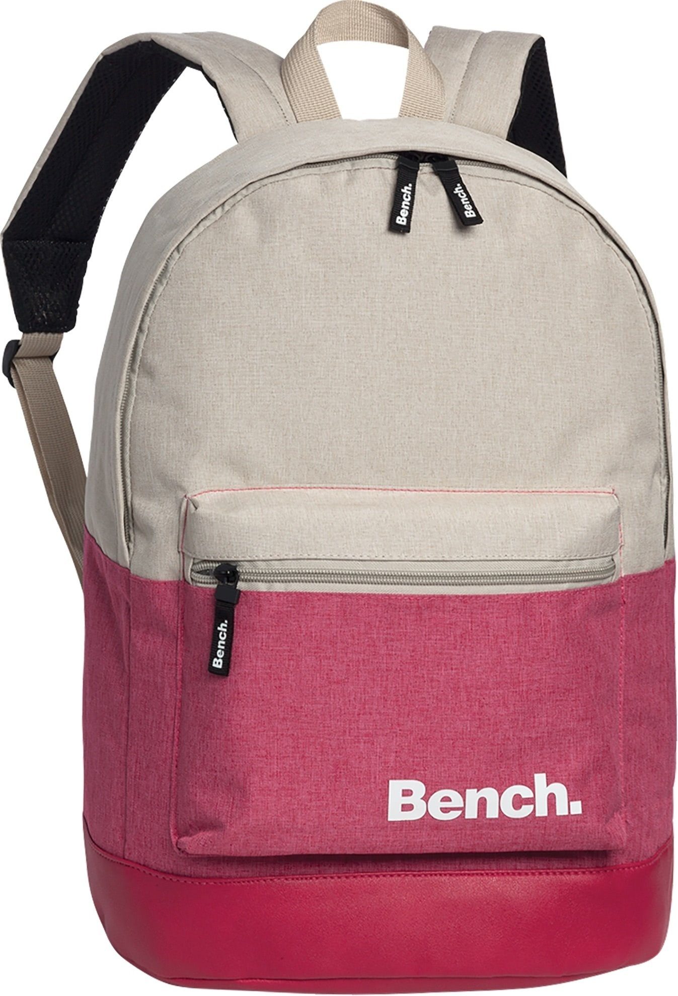 Bench. Rucksack Bench Schulrucksack sand pink Rucksack, Freizeitrucksack, Sporttasche Polyester, pink, sand ca. 42cm hoch, Bic