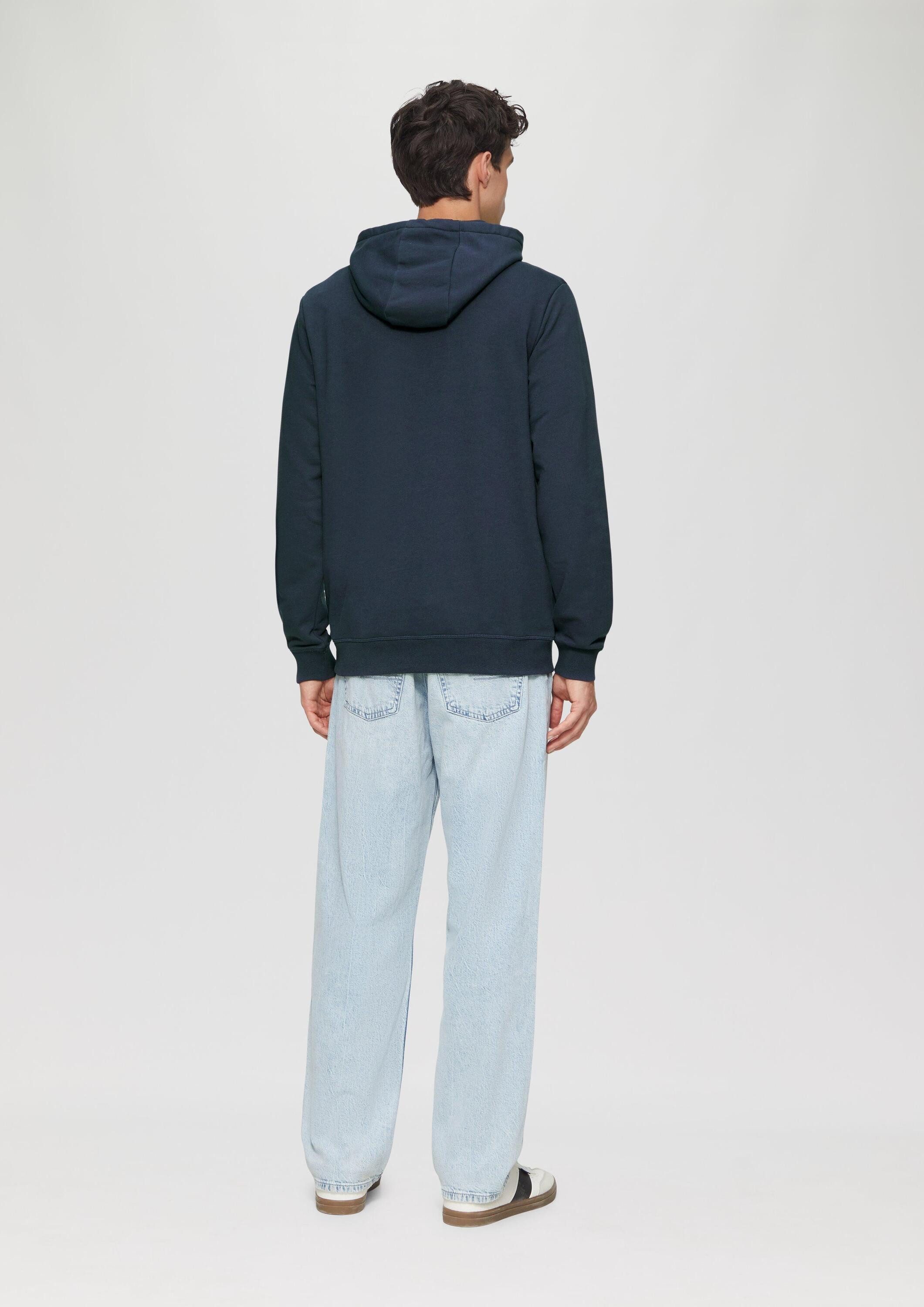 s.Oliver Sweatshirt Sweatshirt Hoodie aus Sweat-Ware mit Stickerei