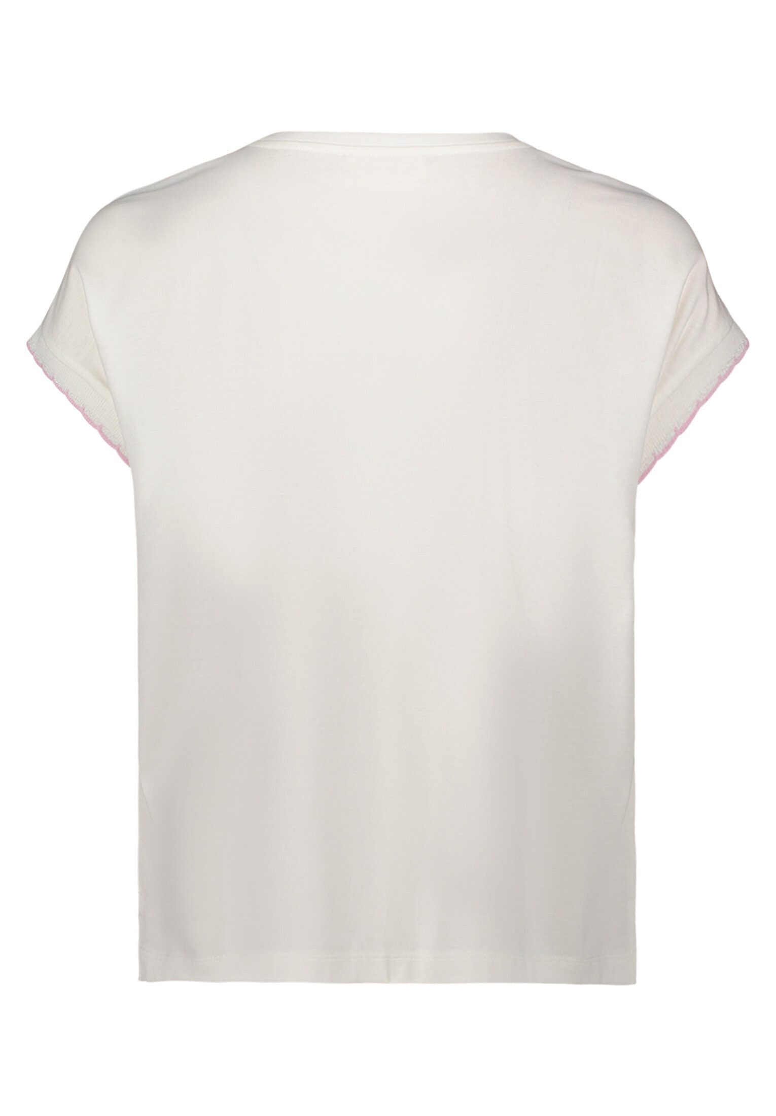 Cartoon Kurzarmshirt Damen mit Rundhalsausschnitt (1-tlg) Rippbündchen