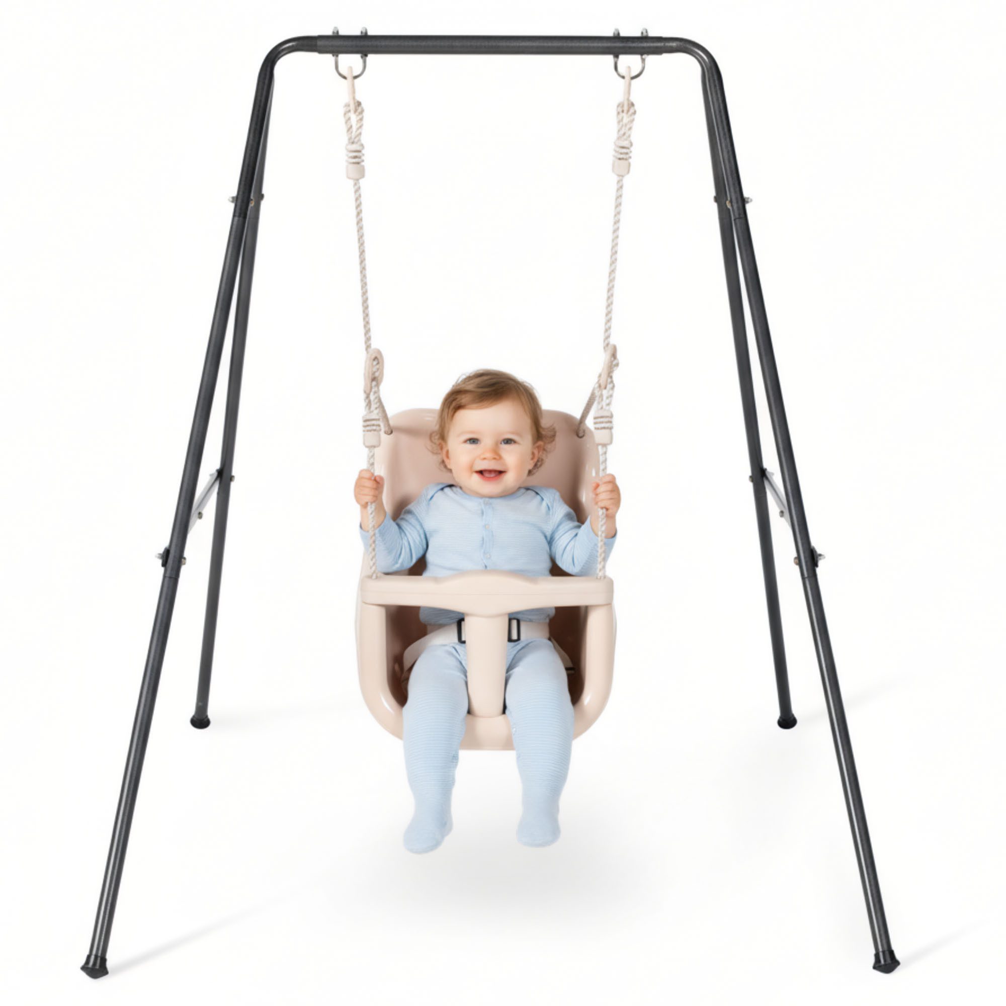 HyperMotion Babyschaukel HyperMotion Babyschaukel mit Gestell Indoor Outdoor Beige
