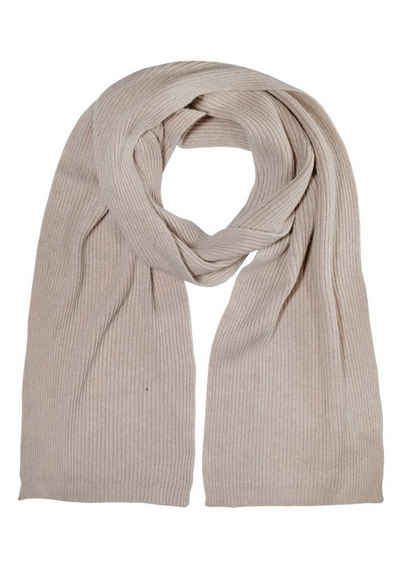 CAPO Strickschal CAPO-LIOR SCARF knitted scarf, ribbed Merino Made in Europe