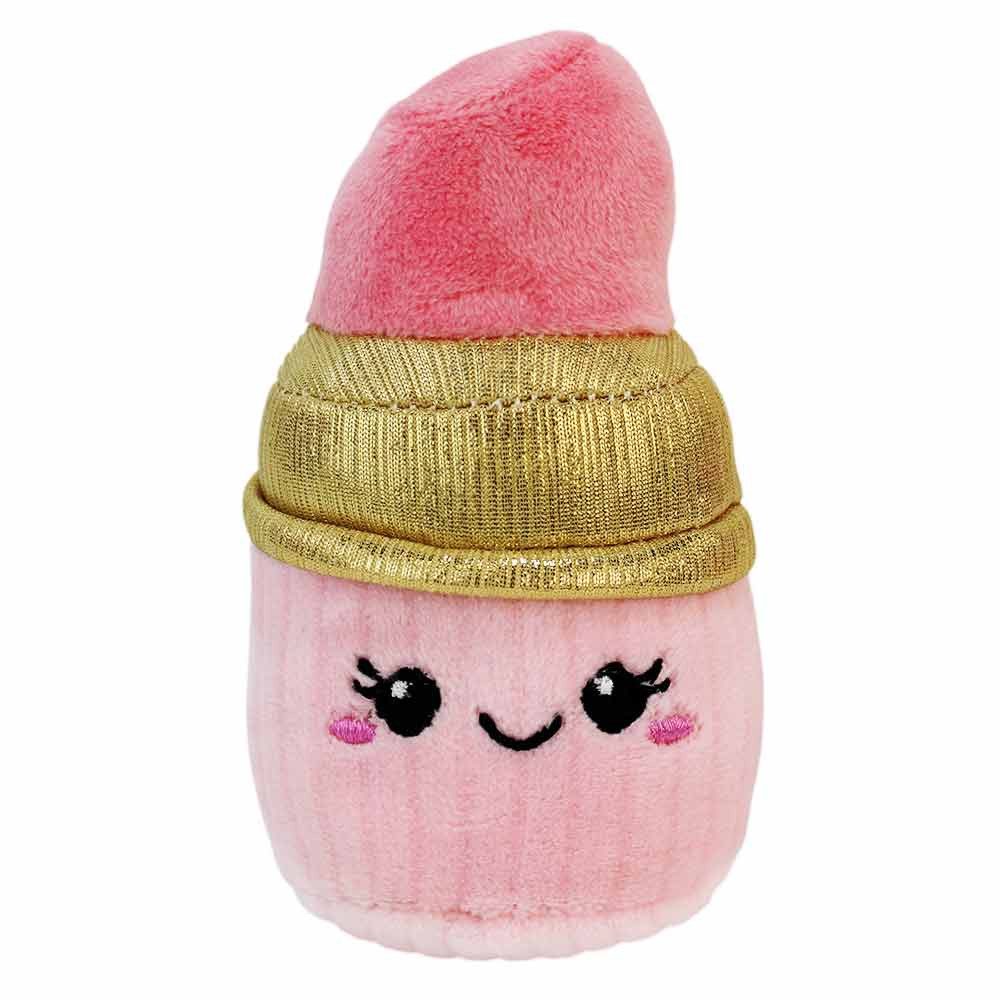 Van Manen Kuscheltier Plüschtier Lippenstift kawaii rosa - ca. 10 cm (1-St)